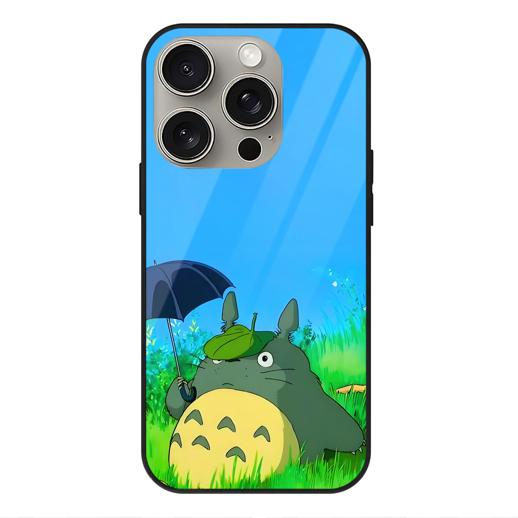 となりのトトロ 草壁メイ 草壁サツキ My Neighbor Totoro Satsuki Kusakabe Mei Kusakabe 【iPhone15Pro対応】スマホケース 耐衝撃＆黄変防止 背面ガラス