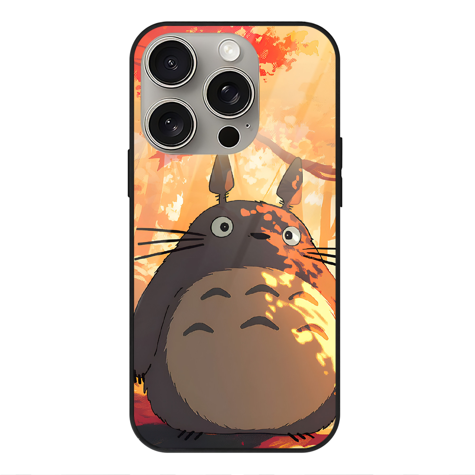 となりのトトロ 草壁メイ 草壁サツキ My Neighbor Totoro Satsuki Kusakabe Mei Kusakabe 【iPhone15Pro対応】スマホケース 耐衝撃＆黄変防止 背面ガラス