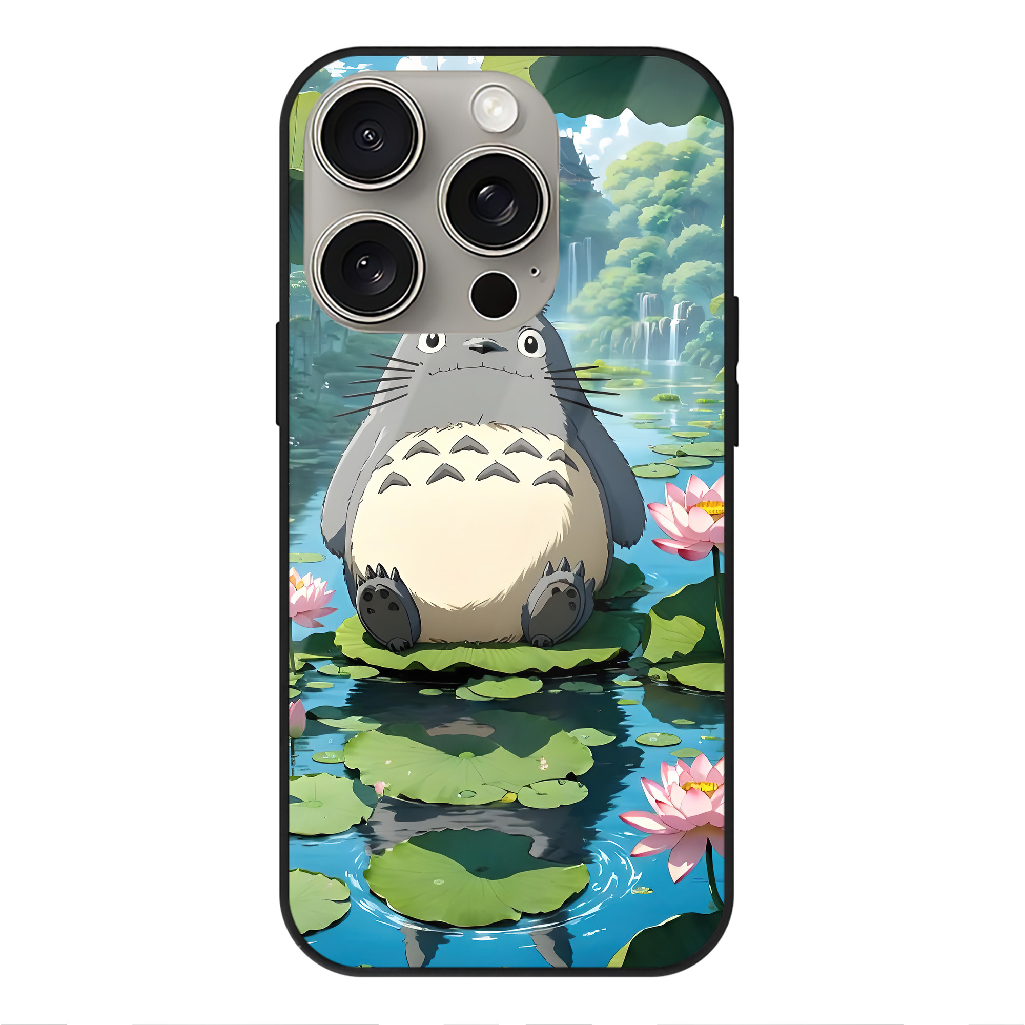 となりのトトロ 草壁メイ 草壁サツキ My Neighbor Totoro Satsuki Kusakabe Mei Kusakabe 【iPhone15Pro対応】スマホケース 耐衝撃＆黄変防止 背面ガラス