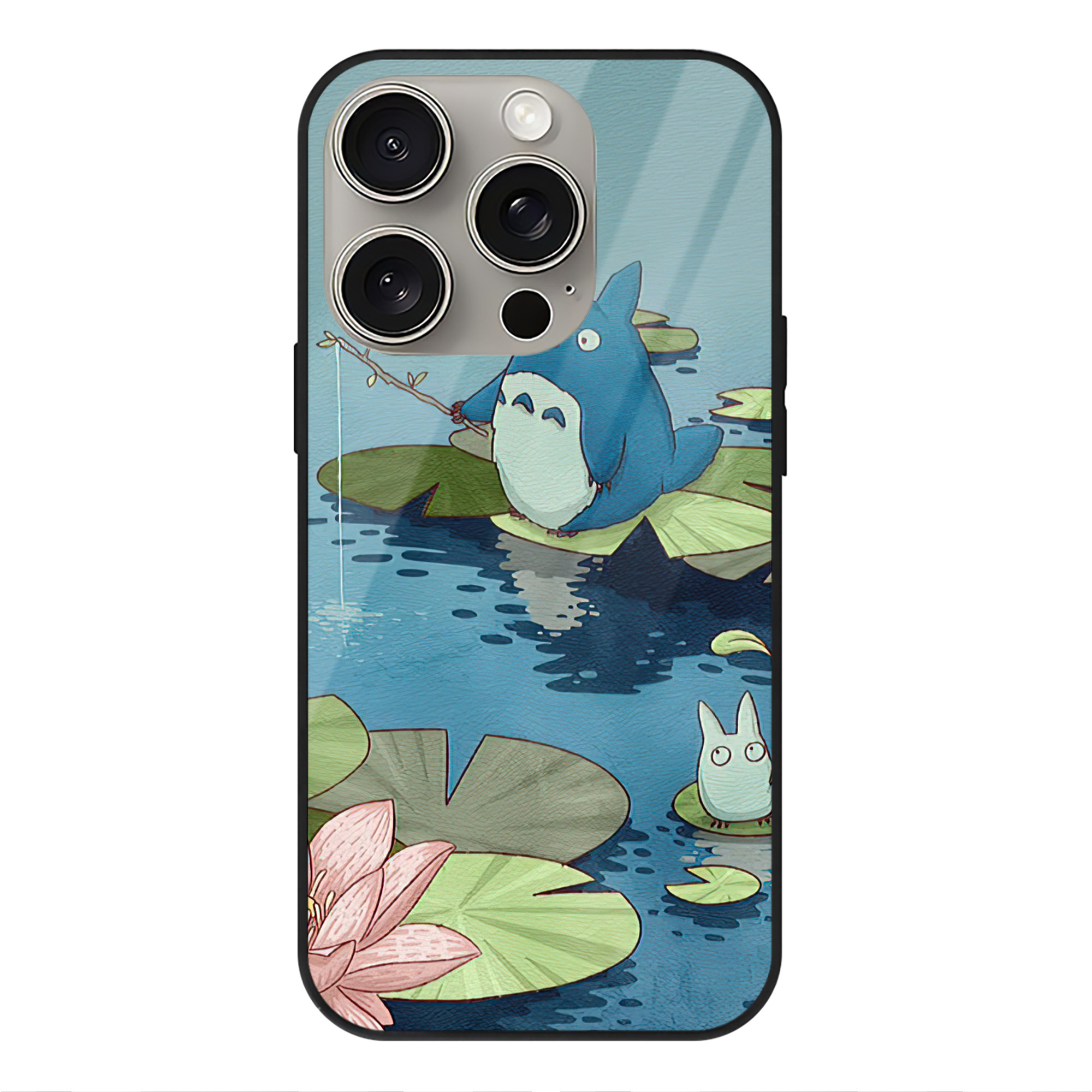 となりのトトロ 草壁メイ 草壁サツキ My Neighbor Totoro Satsuki Kusakabe Mei Kusakabe 【iPhone15Pro対応】スマホケース 耐衝撃＆黄変防止 背面ガラス