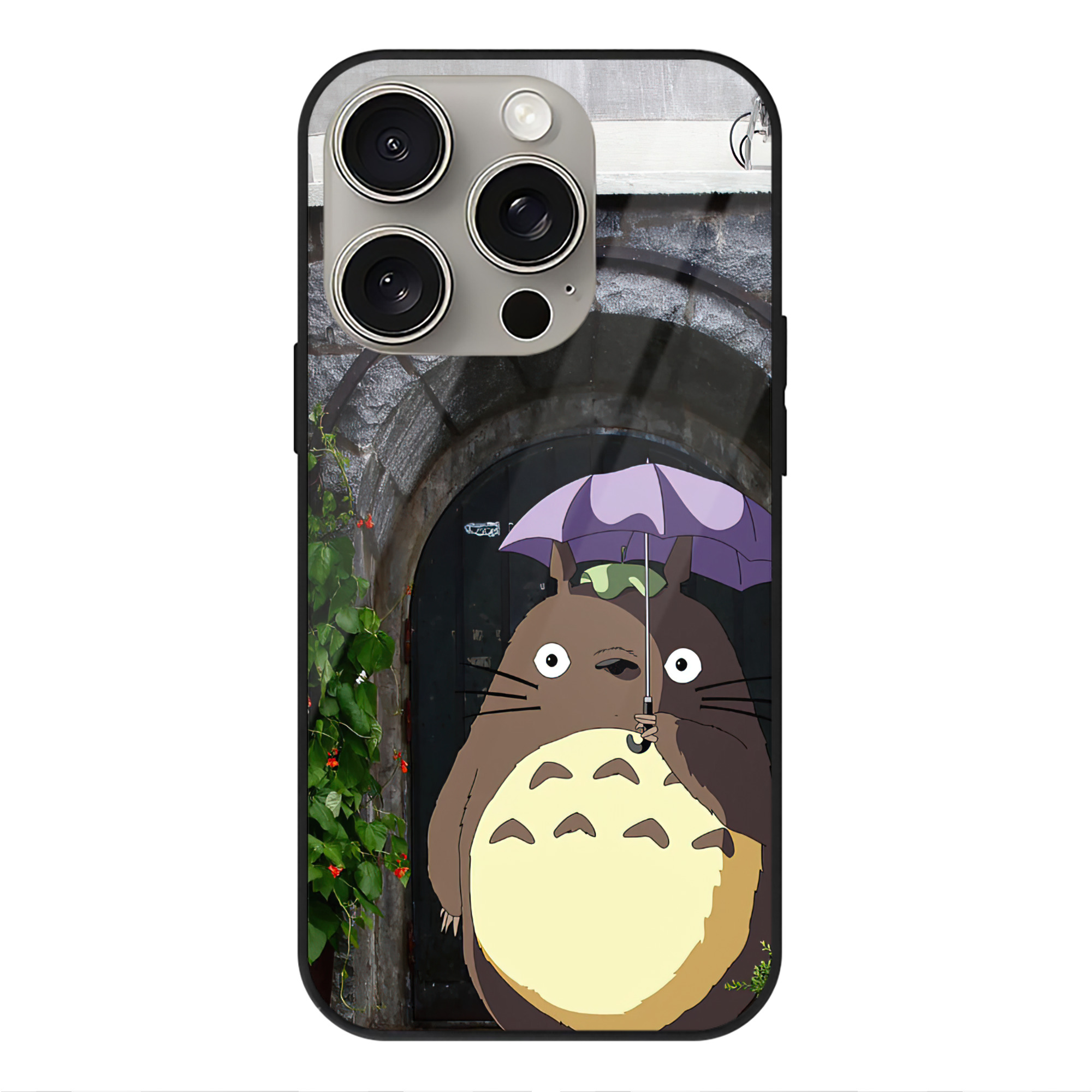となりのトトロ 草壁メイ 草壁サツキ My Neighbor Totoro Satsuki Kusakabe Mei Kusakabe 【iPhone15Pro対応】スマホケース 耐衝撃＆黄変防止 背面ガラス