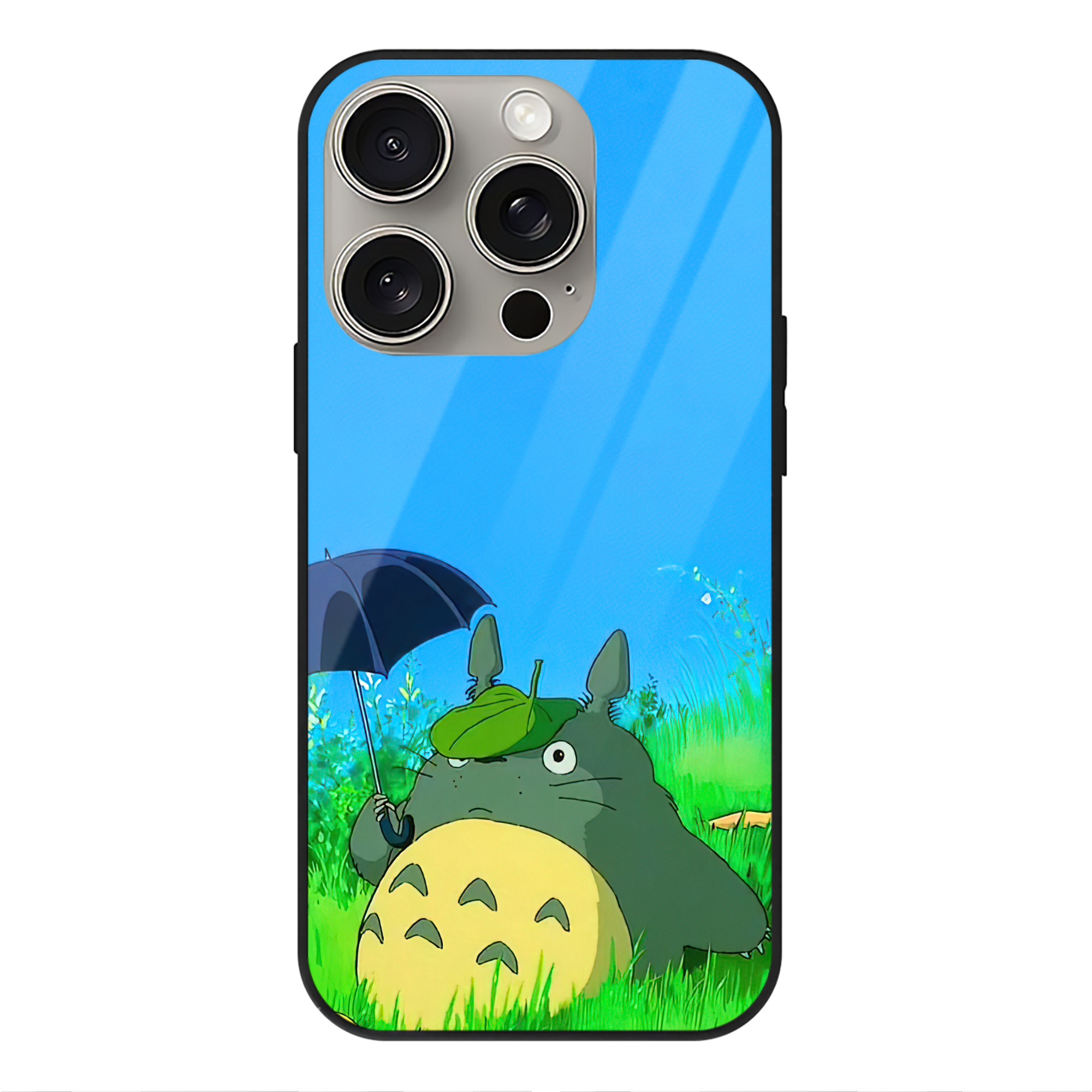 となりのトトロ 草壁メイ 草壁サツキ My Neighbor Totoro Satsuki Kusakabe Mei Kusakabe 【iPhone15Pro対応】スマホケース 耐衝撃＆黄変防止 背面ガラス