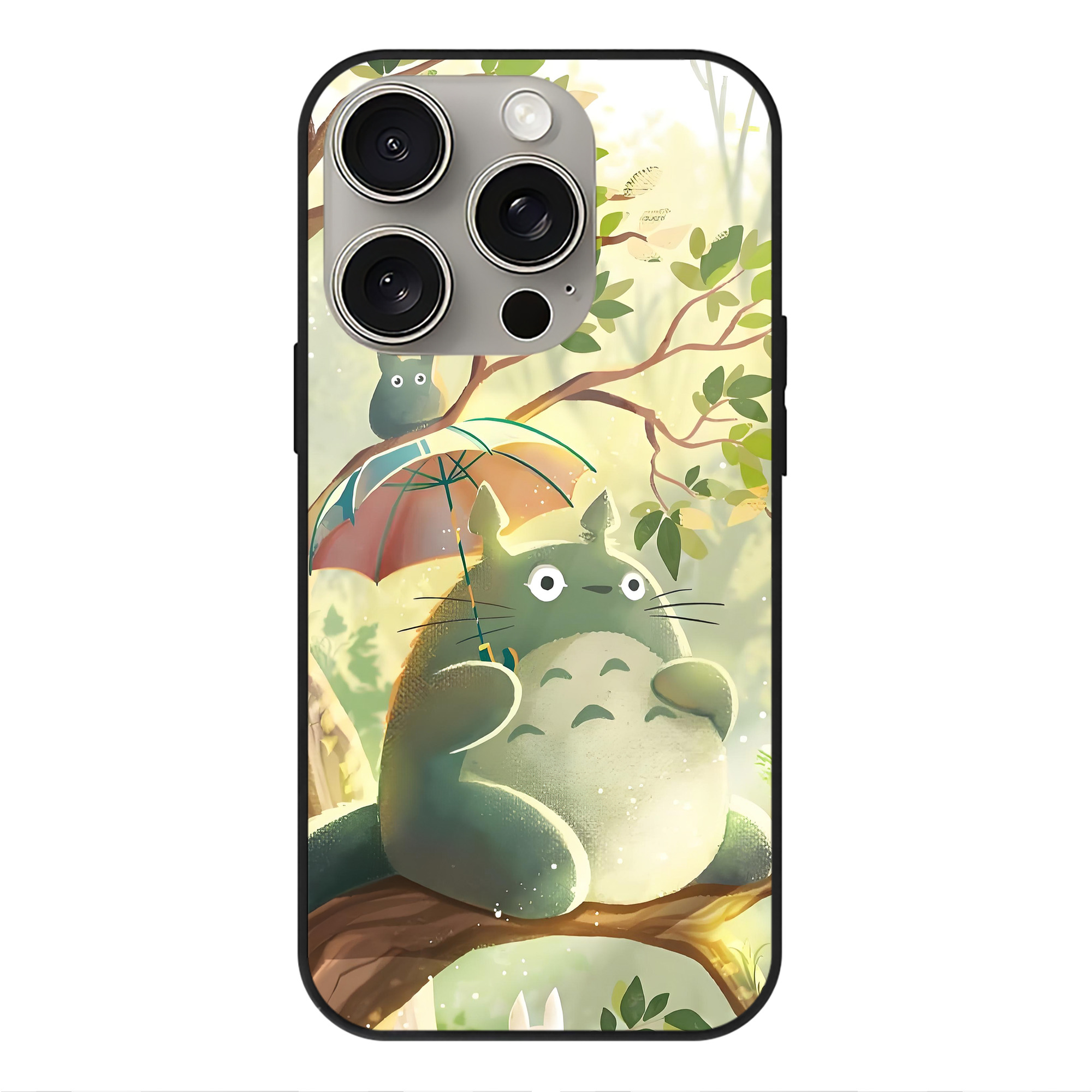 となりのトトロ 草壁メイ 草壁サツキ My Neighbor Totoro Satsuki Kusakabe Mei Kusakabe 【iPhone15Pro対応】スマホケース 耐衝撃＆黄変防止 背面ガラス