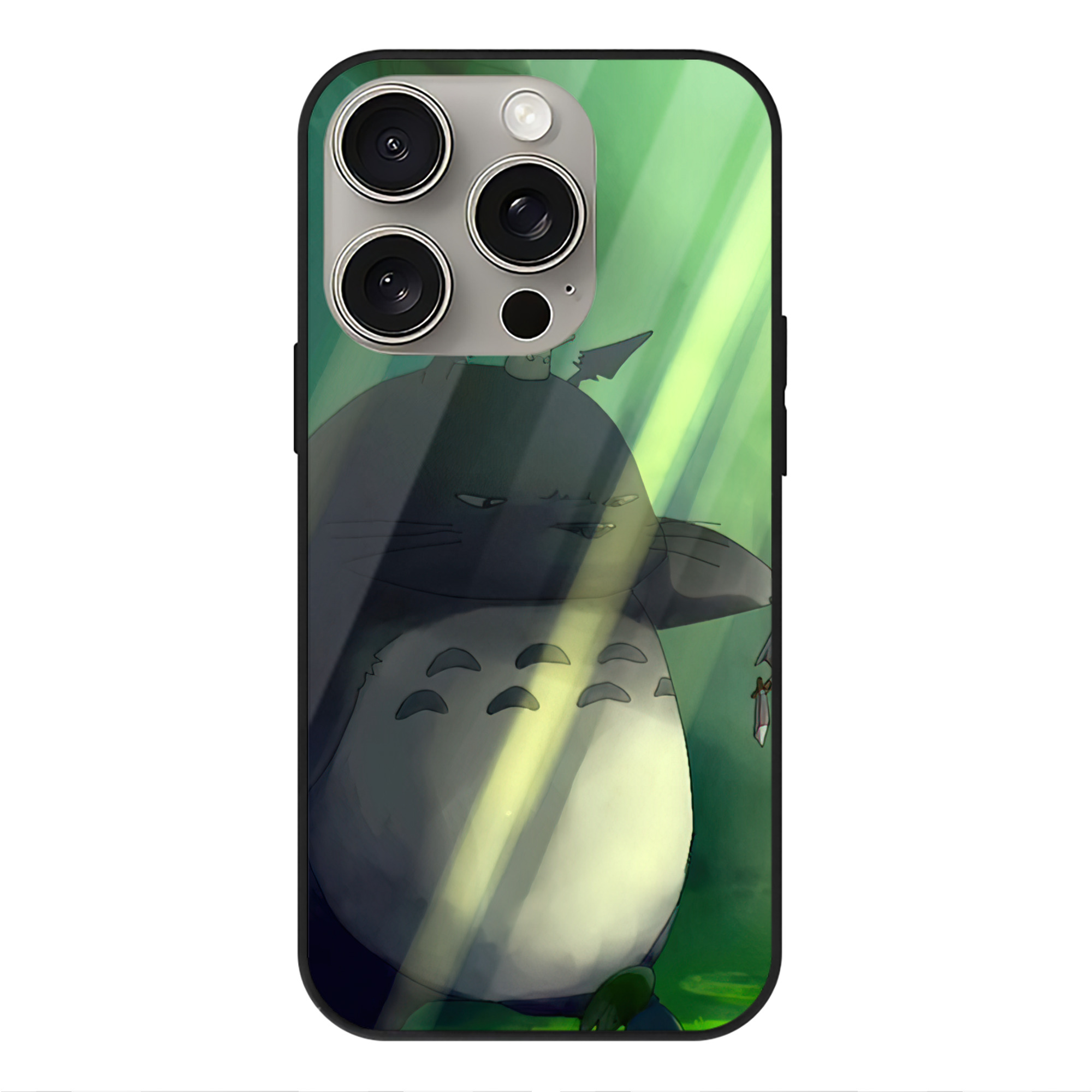 （画像用） となりのトトロ 草壁メイ 草壁サツキ My Neighbor Totoro Satsuki Kusakabe Mei Kusakabe 【iPhone15Pro対応】スマホケース 耐衝撃＆黄変防止 背面ガラス