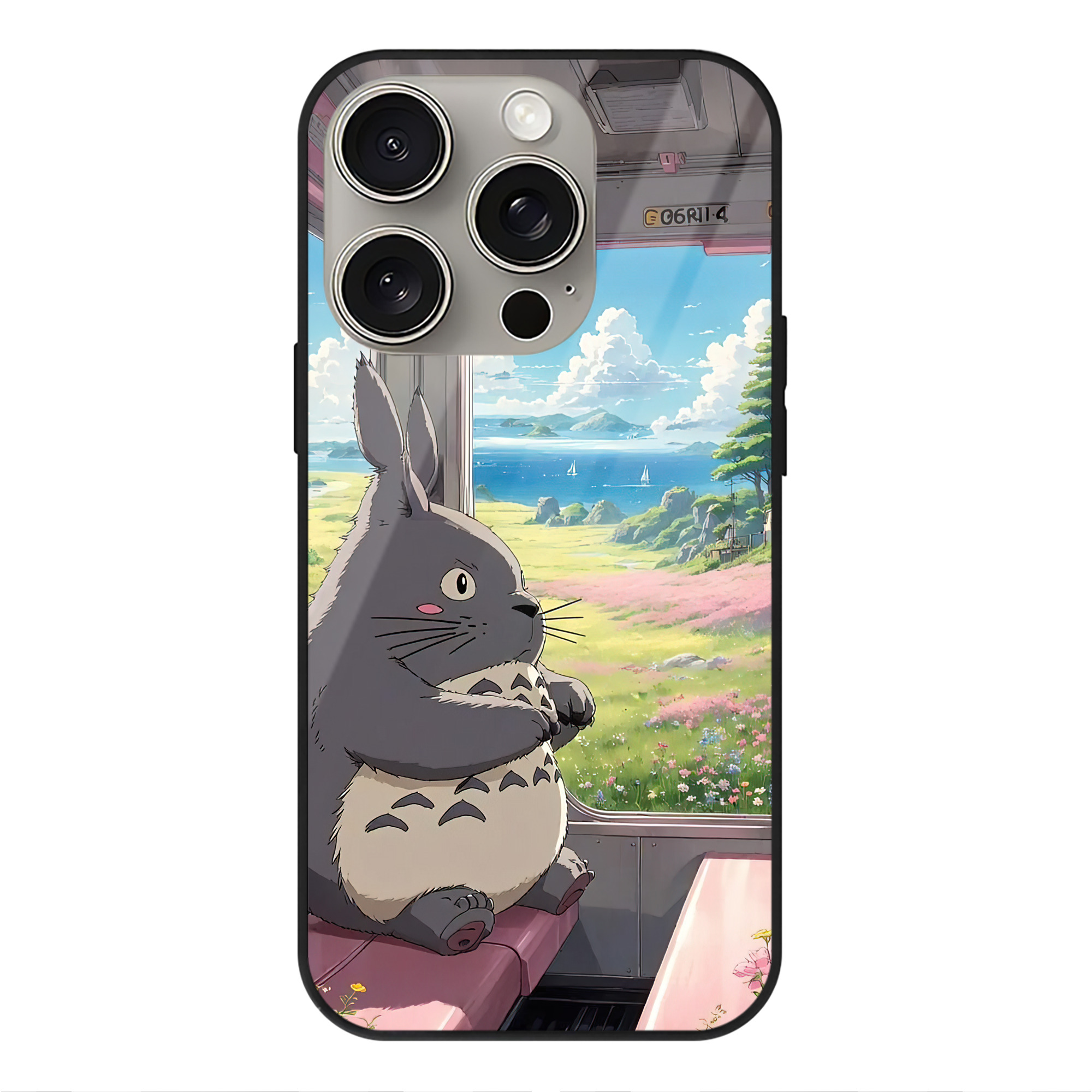 となりのトトロ 草壁メイ 草壁サツキ My Neighbor Totoro Satsuki Kusakabe Mei Kusakabe 【iPhone15Pro対応】スマホケース 耐衝撃＆黄変防止 背面ガラス