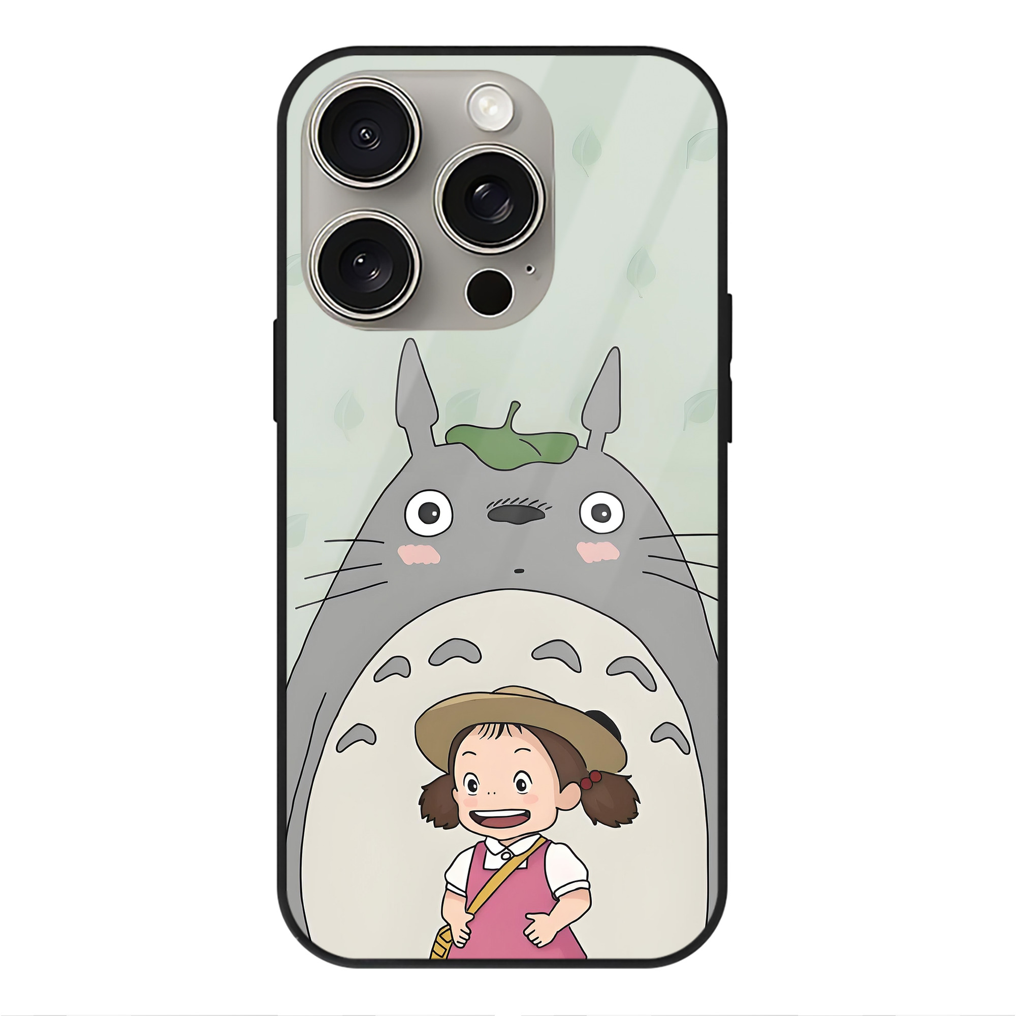 となりのトトロ 草壁メイ 草壁サツキ My Neighbor Totoro Satsuki Kusakabe Mei Kusakabe 【iPhone15Pro対応】スマホケース 耐衝撃＆黄変防止 背面ガラス