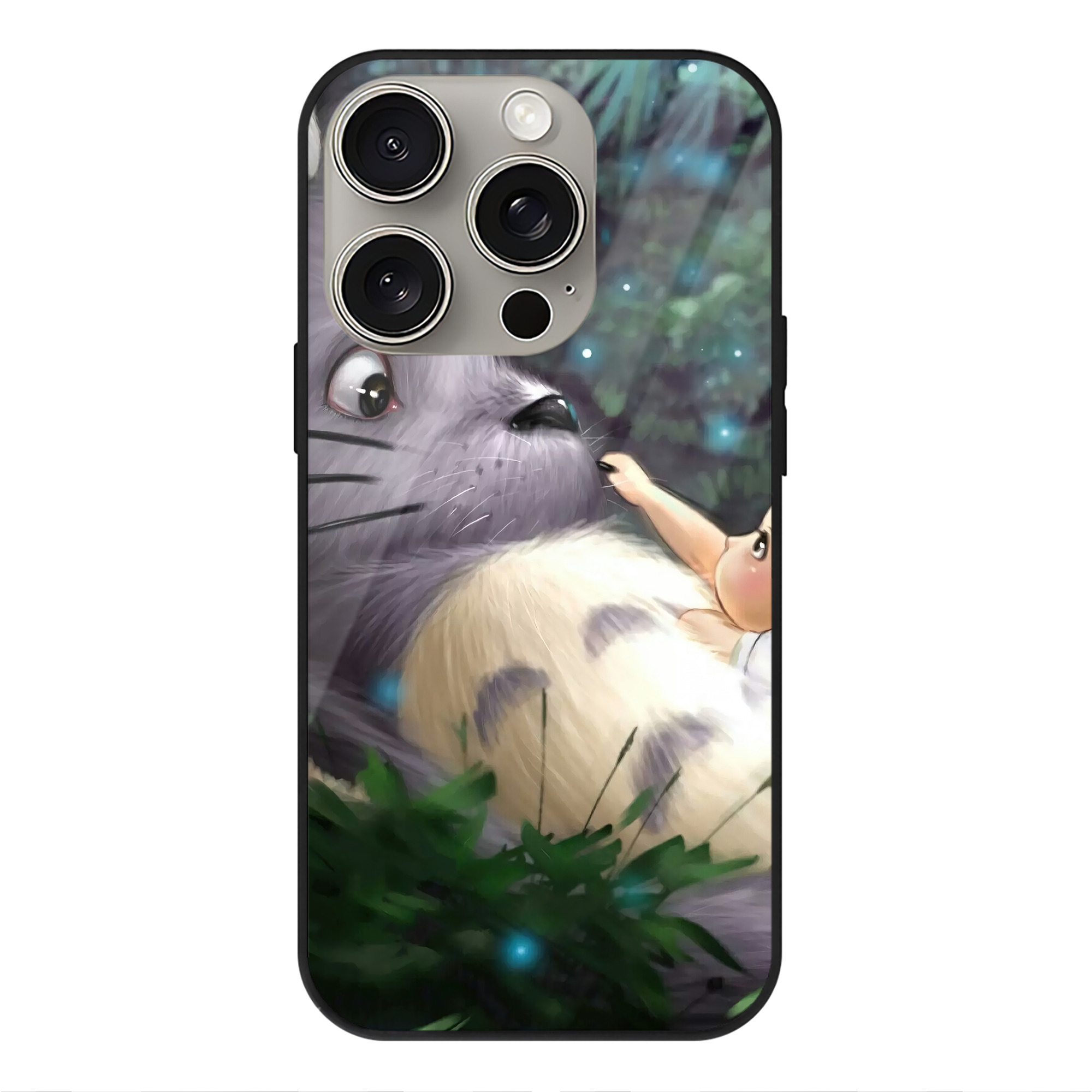 となりのトトロ 草壁メイ 草壁サツキ My Neighbor Totoro Satsuki Kusakabe Mei Kusakabe 【iPhone15Pro対応】スマホケース 耐衝撃＆黄変防止 背面ガラス