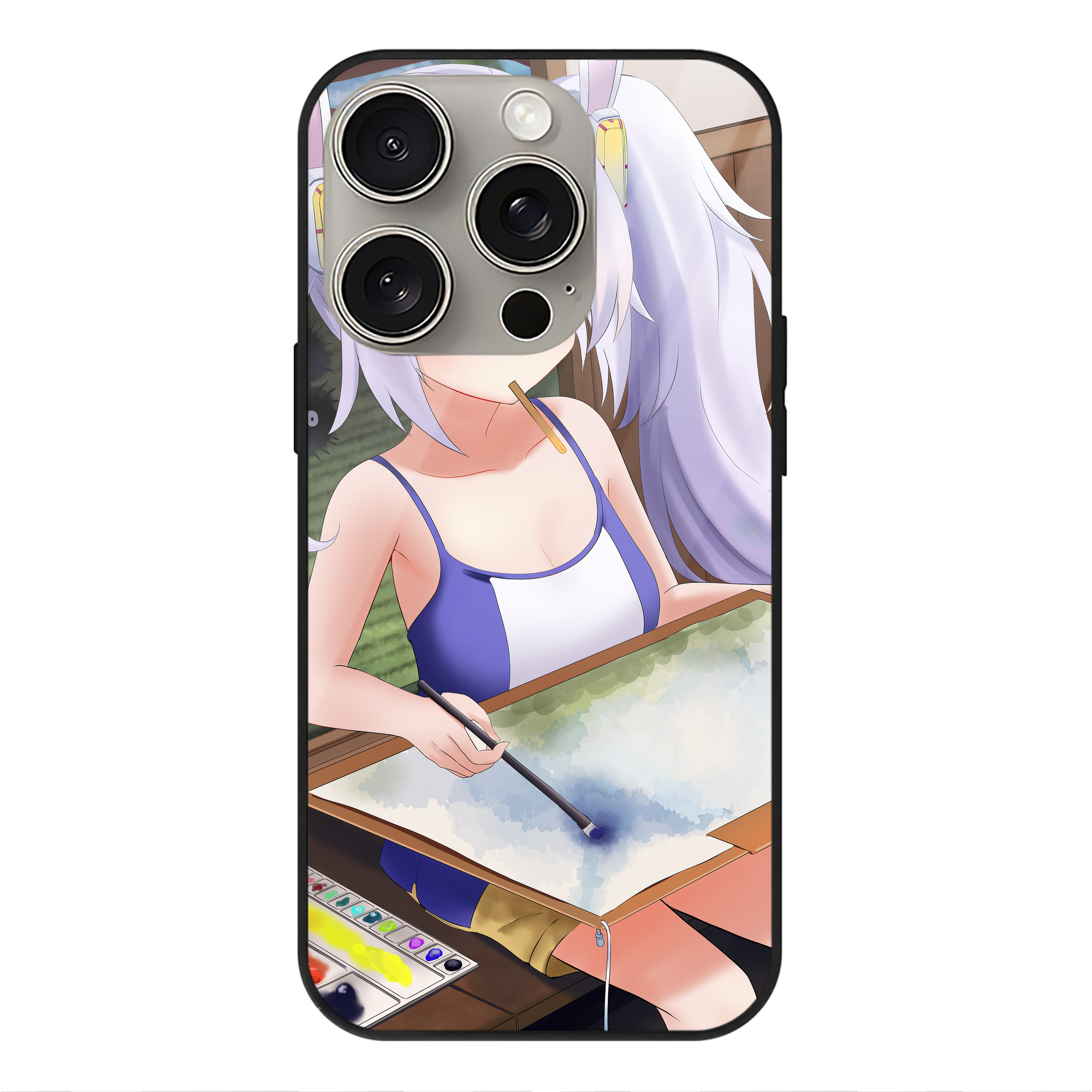 となりのトトロ 草壁メイ 草壁サツキ My Neighbor Totoro Satsuki Kusakabe Mei Kusakabe 【iPhone15Pro対応】スマホケース 耐衝撃＆黄変防止 背面ガラス