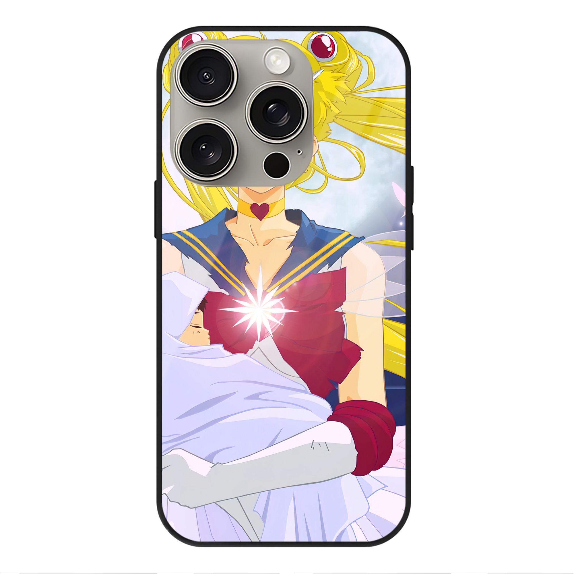 となりのトトロ 草壁メイ 草壁サツキ My Neighbor Totoro Satsuki Kusakabe Mei Kusakabe 【iPhone15Pro対応】スマホケース 耐衝撃＆黄変防止 背面ガラス