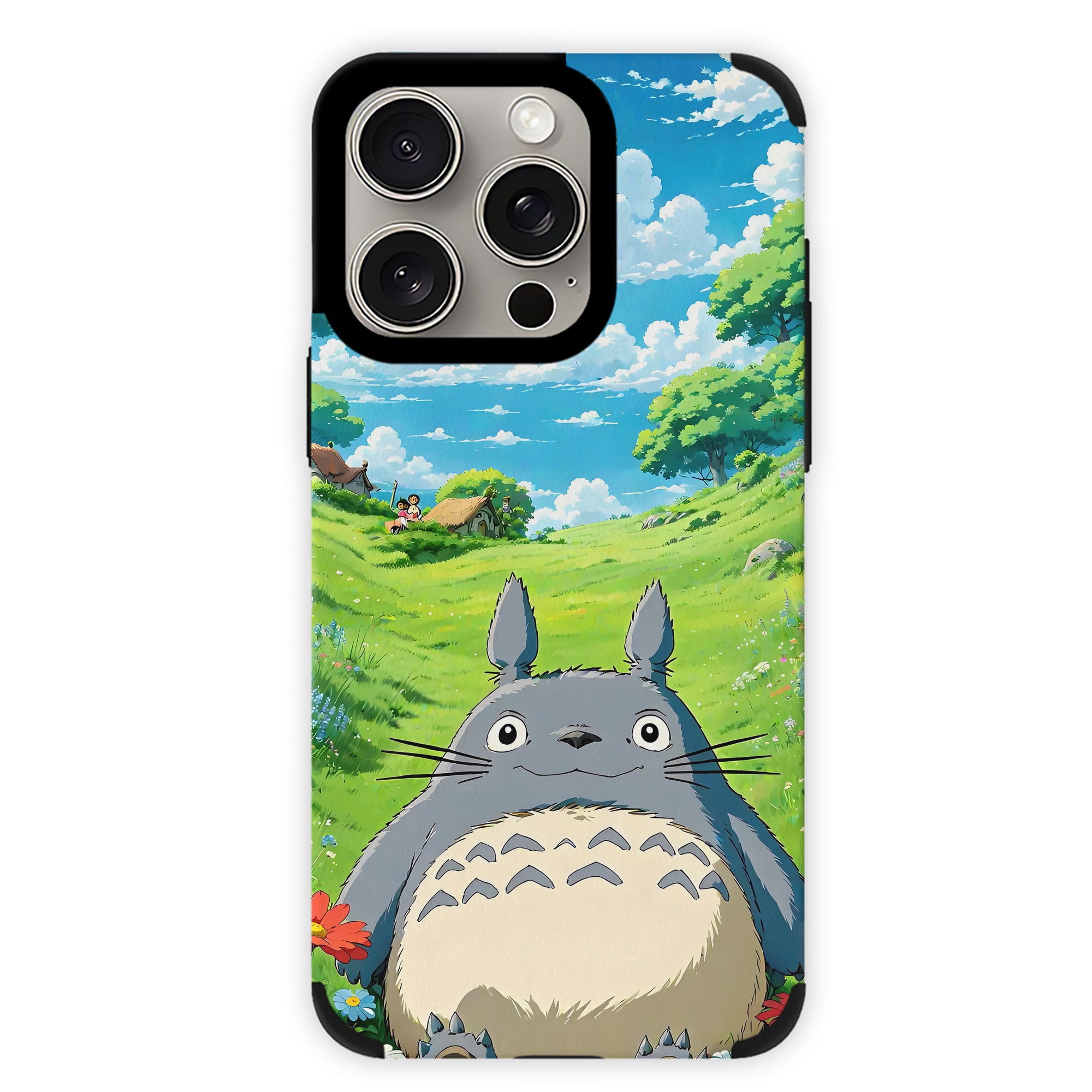 となりのトトロ 草壁メイ 草壁サツキ My Neighbor Totoro Satsuki Kusakabe Mei Kusakabe 【iPhone15ProMax対応】 PUレザー スマホケース 耐衝撃＆黄変防止
