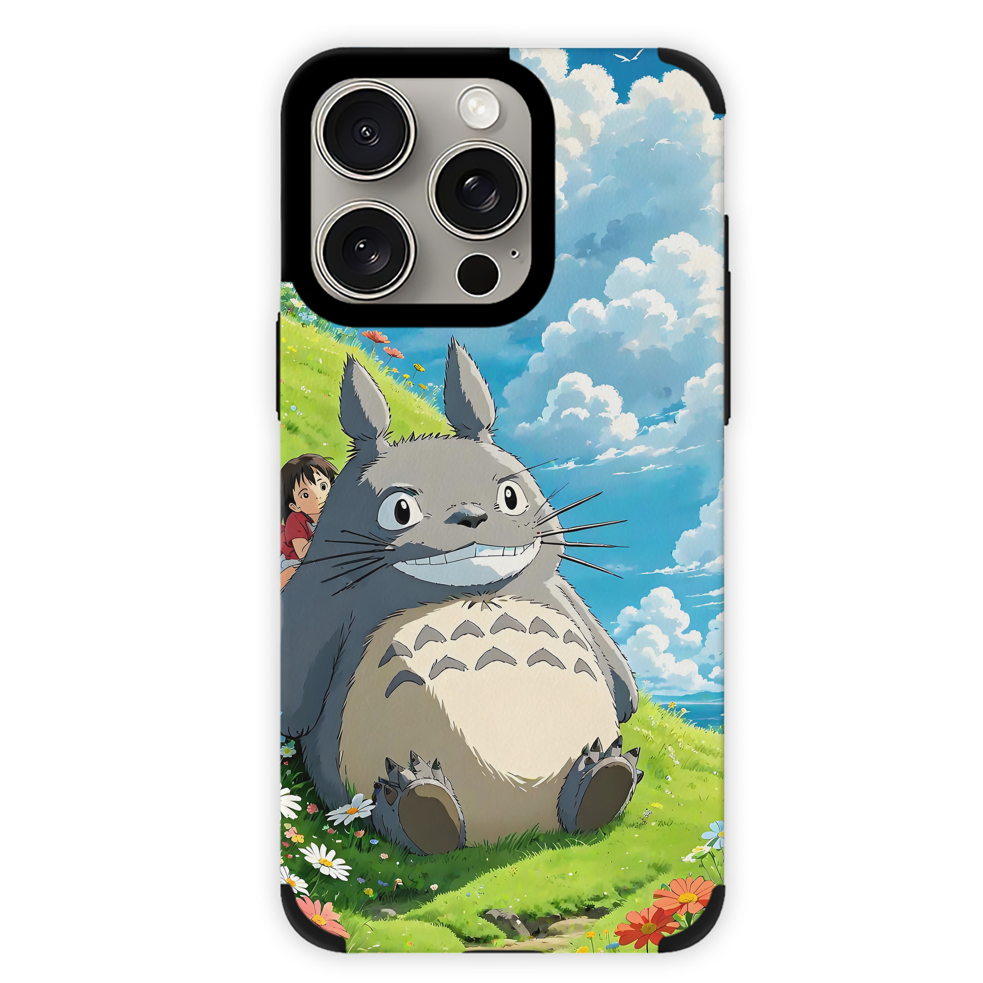 となりのトトロ 草壁メイ 草壁サツキ My Neighbor Totoro Satsuki Kusakabe Mei Kusakabe 【iPhone15ProMax対応】 PUレザー スマホケース 耐衝撃＆黄変防止