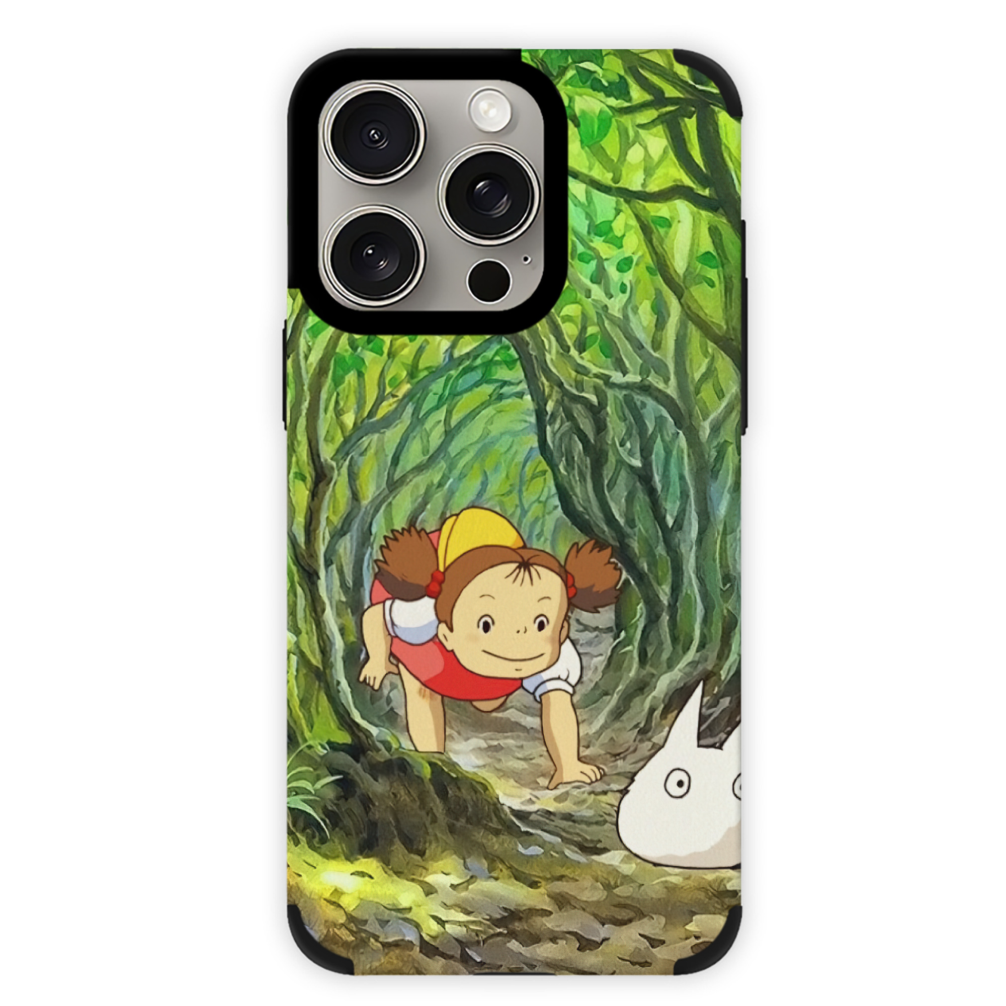 （画像用） となりのトトロ 草壁メイ 草壁サツキ My Neighbor Totoro Satsuki Kusakabe Mei Kusakabe 【iPhone15ProMax対応】 PUレザー スマホケース 耐衝撃＆黄変防止