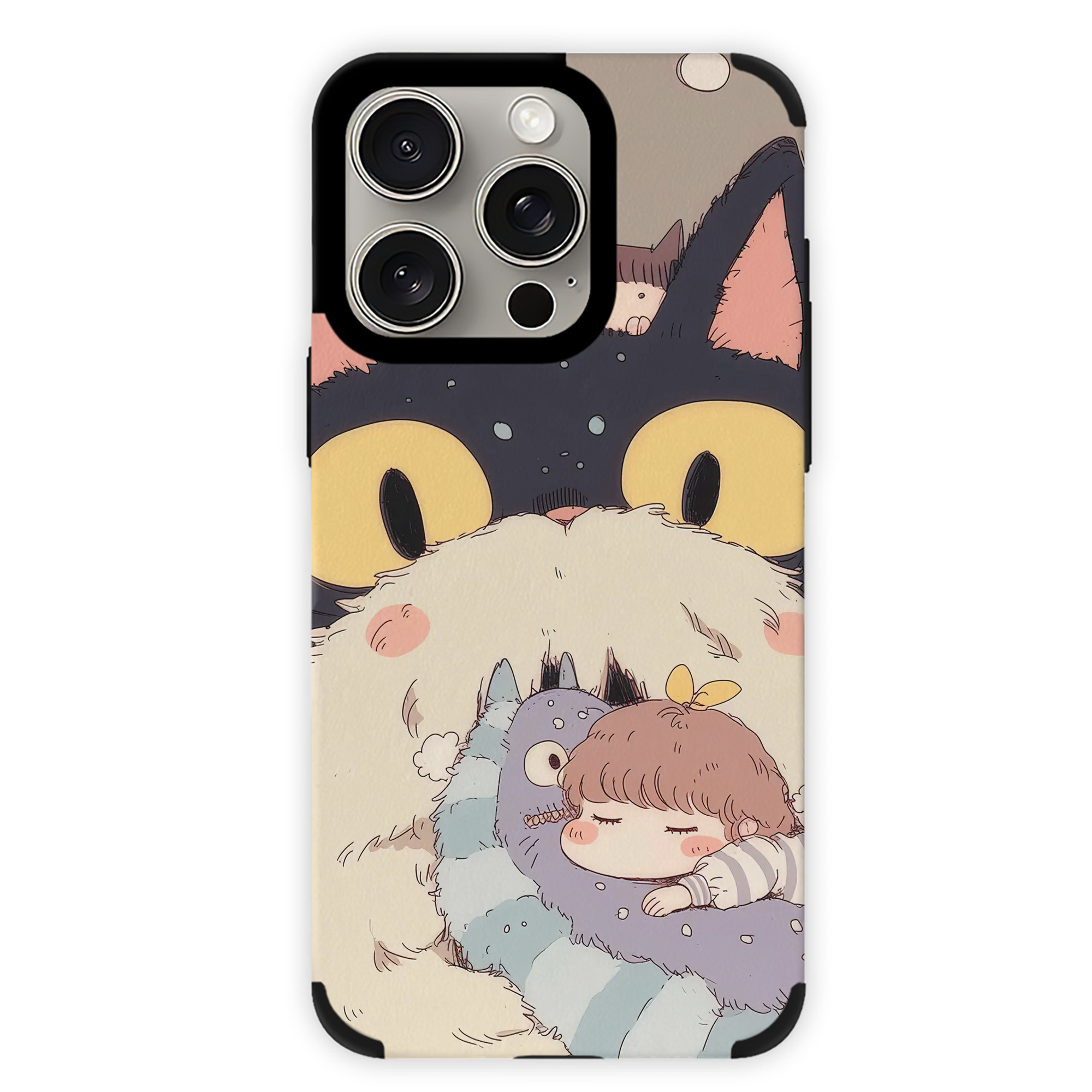 となりのトトロ 草壁メイ 草壁サツキ My Neighbor Totoro Satsuki Kusakabe Mei Kusakabe 【iPhone15ProMax対応】 PUレザー スマホケース 耐衝撃＆黄変防止