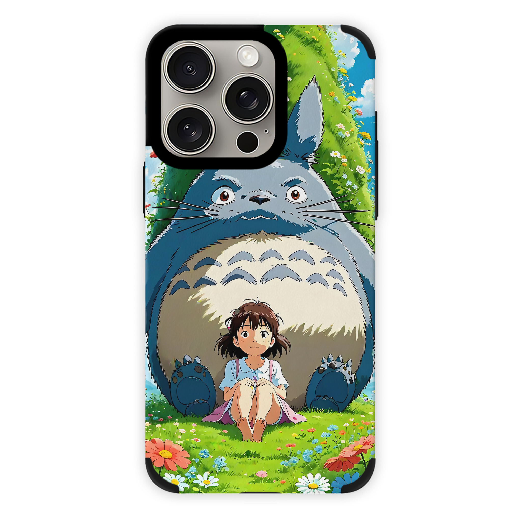 となりのトトロ 草壁メイ 草壁サツキ My Neighbor Totoro Satsuki Kusakabe Mei Kusakabe 【iPhone15ProMax対応】 PUレザー スマホケース 耐衝撃＆黄変防止