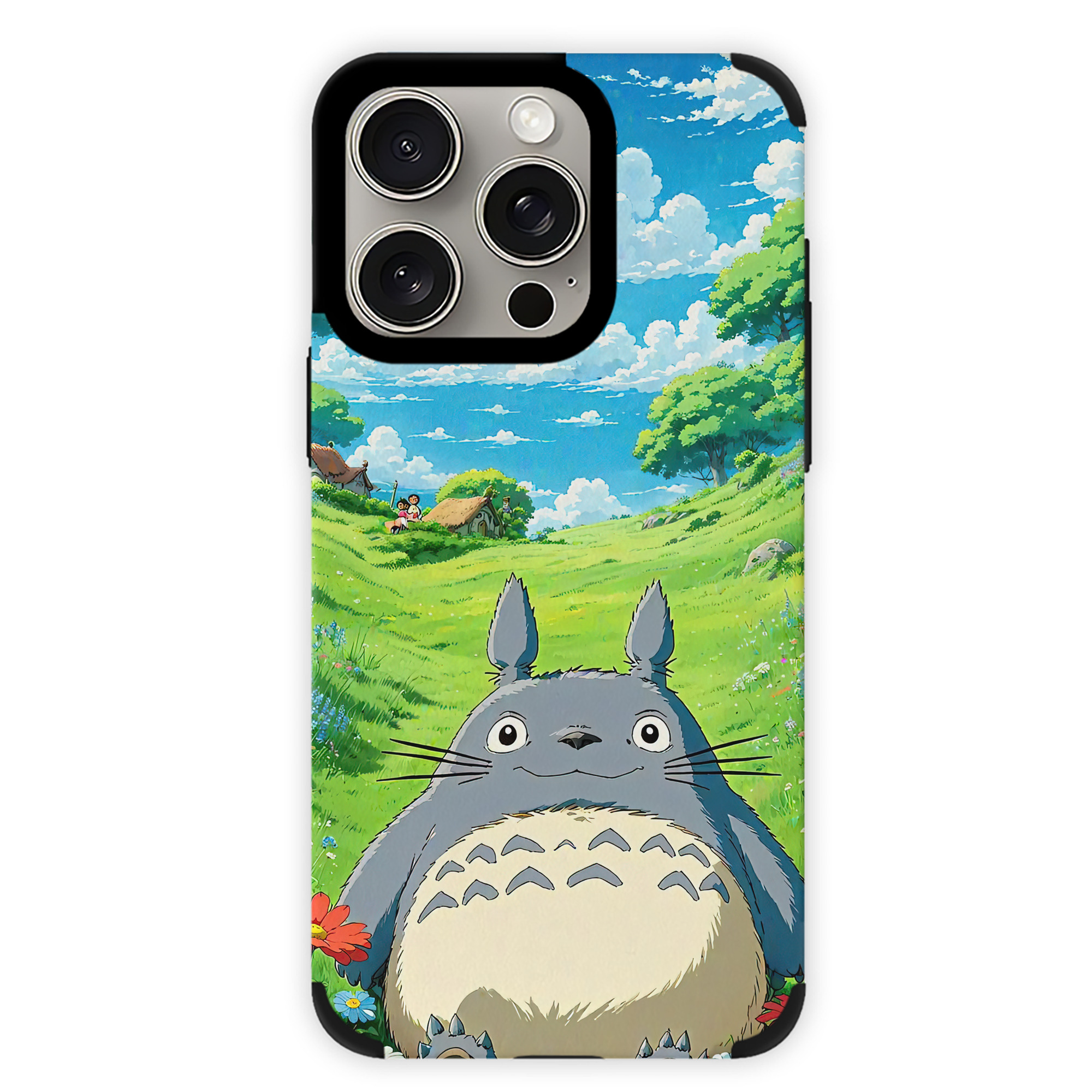 となりのトトロ 草壁メイ 草壁サツキ My Neighbor Totoro Satsuki Kusakabe Mei Kusakabe 【iPhone15ProMax対応】 PUレザー スマホケース 耐衝撃＆黄変防止