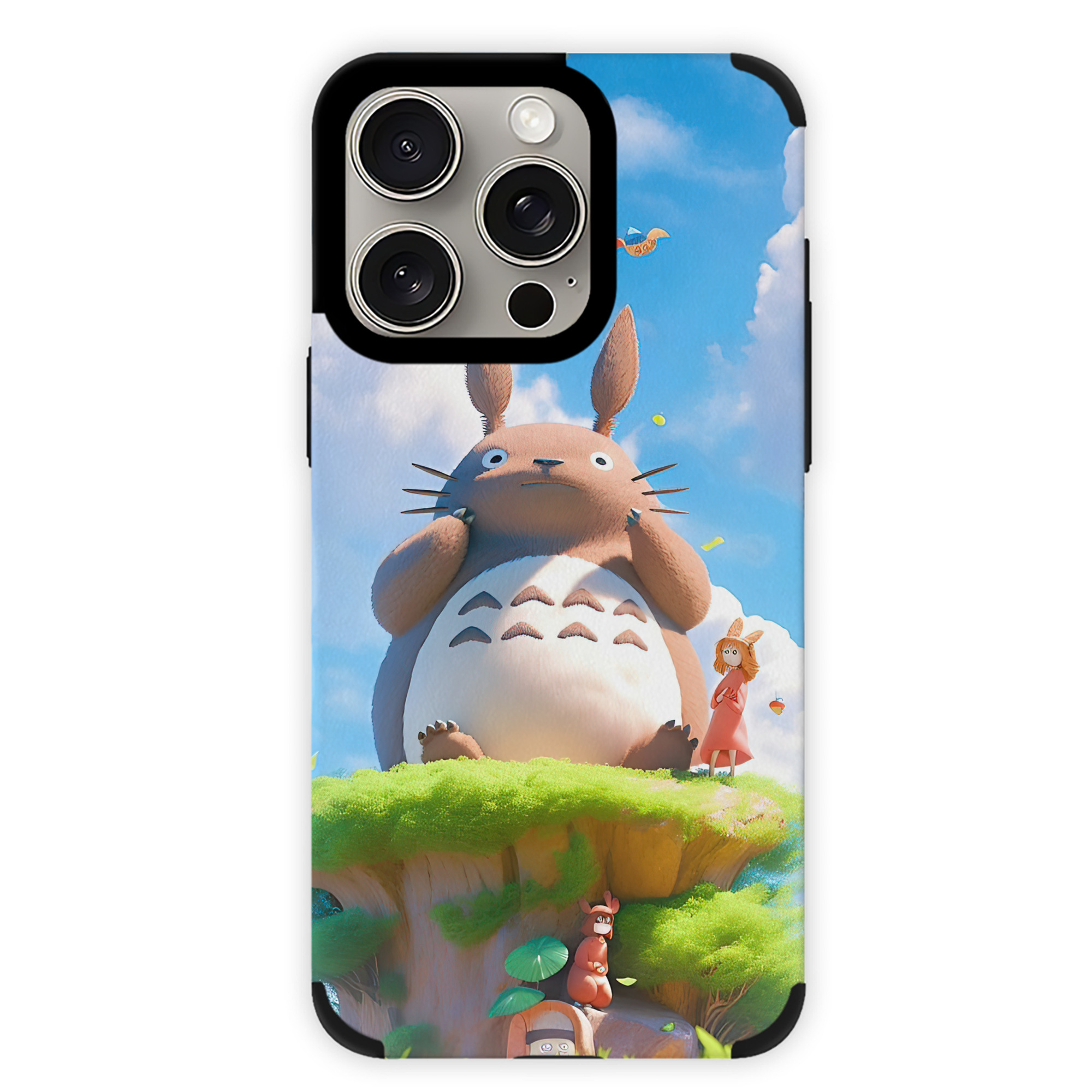 となりのトトロ 草壁メイ 草壁サツキ My Neighbor Totoro Satsuki Kusakabe Mei Kusakabe 【iPhone15ProMax対応】 PUレザー スマホケース 耐衝撃＆黄変防止