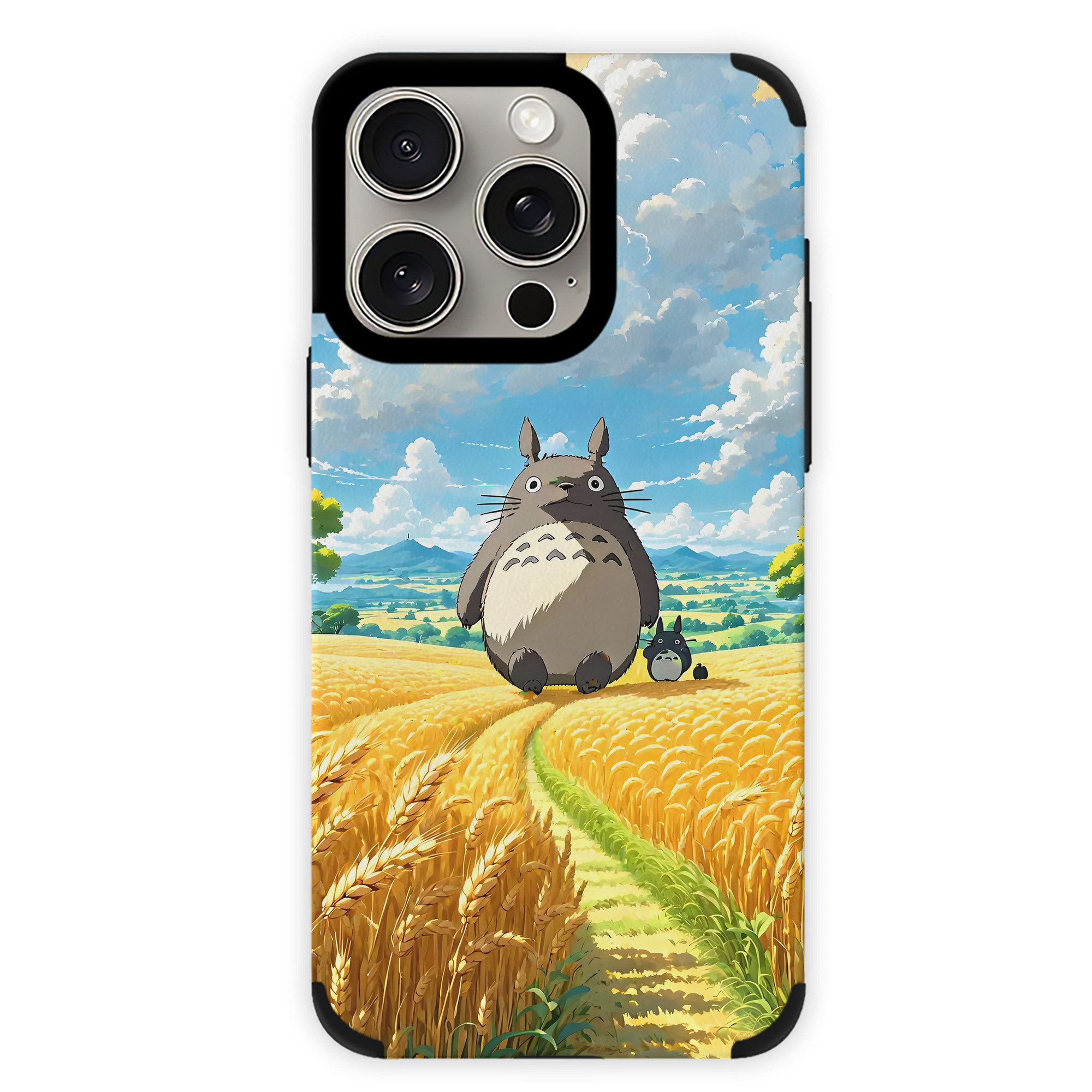 （画像用） となりのトトロ 草壁メイ 草壁サツキ My Neighbor Totoro Satsuki Kusakabe Mei Kusakabe 【iPhone15ProMax対応】 PUレザー スマホケース 耐衝撃＆黄変防止