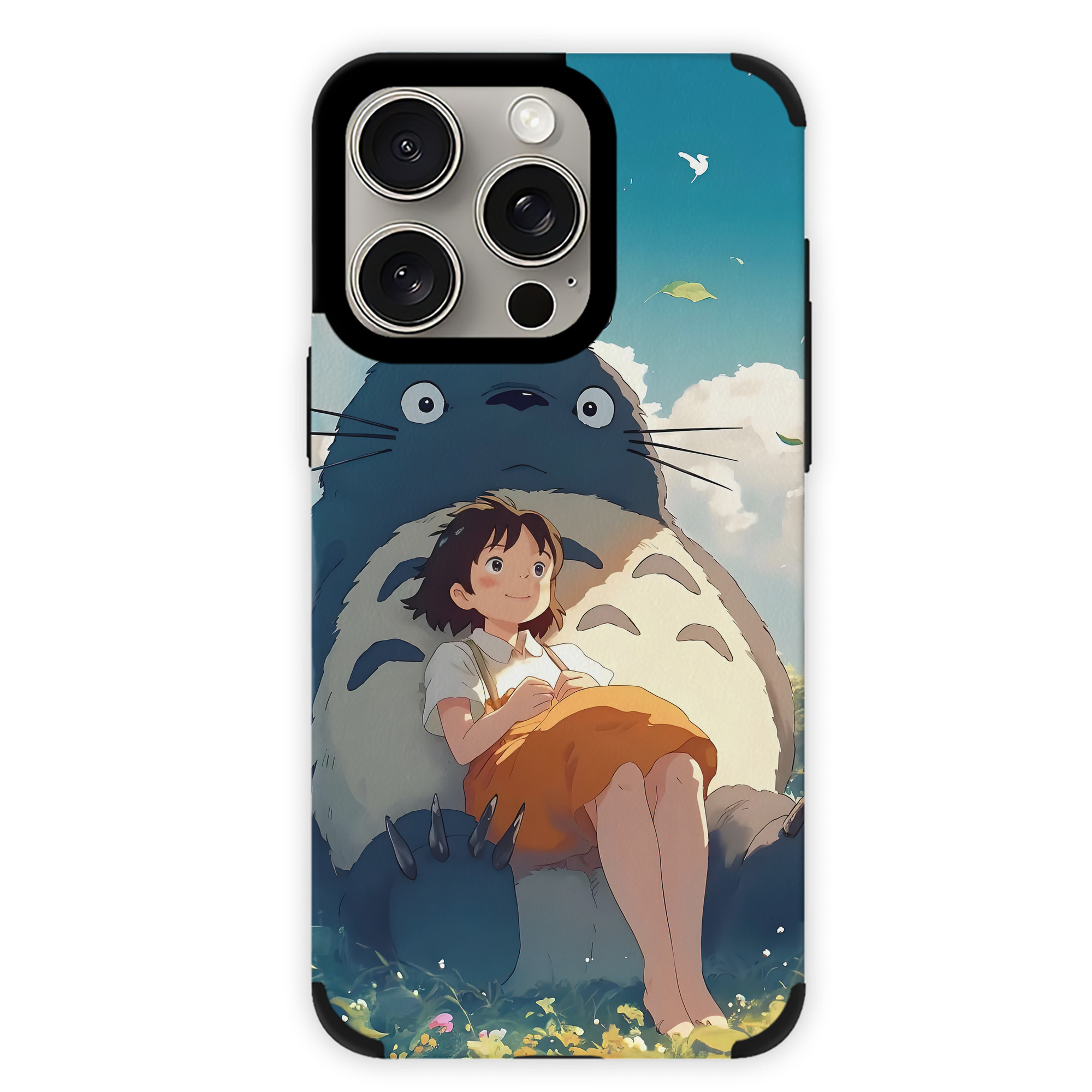 となりのトトロ 草壁メイ 草壁サツキ My Neighbor Totoro Satsuki Kusakabe Mei Kusakabe 【iPhone15ProMax対応】 PUレザー スマホケース 耐衝撃＆黄変防止