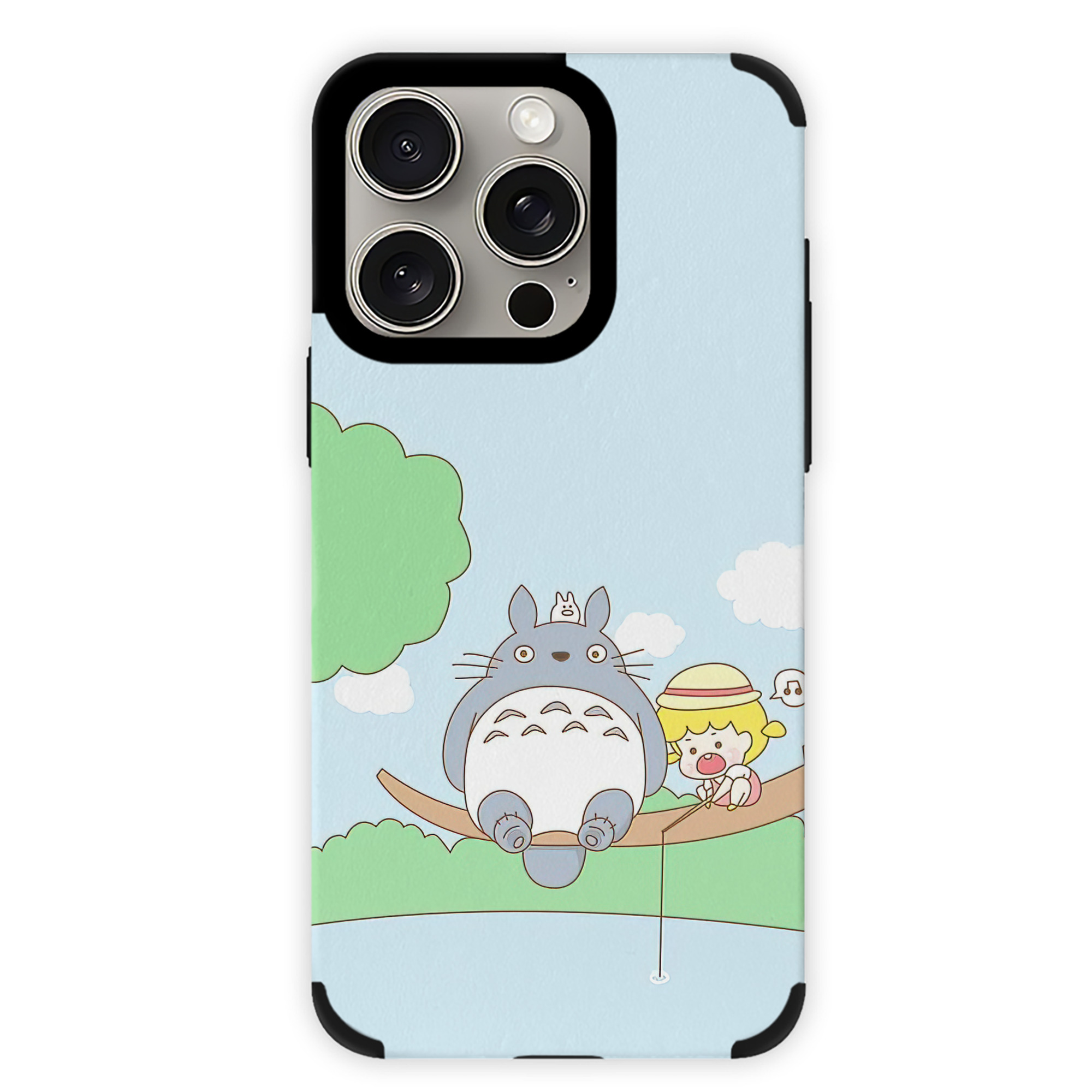となりのトトロ 草壁メイ 草壁サツキ My Neighbor Totoro Satsuki Kusakabe Mei Kusakabe 【iPhone15ProMax対応】 PUレザー スマホケース 耐衝撃＆黄変防止