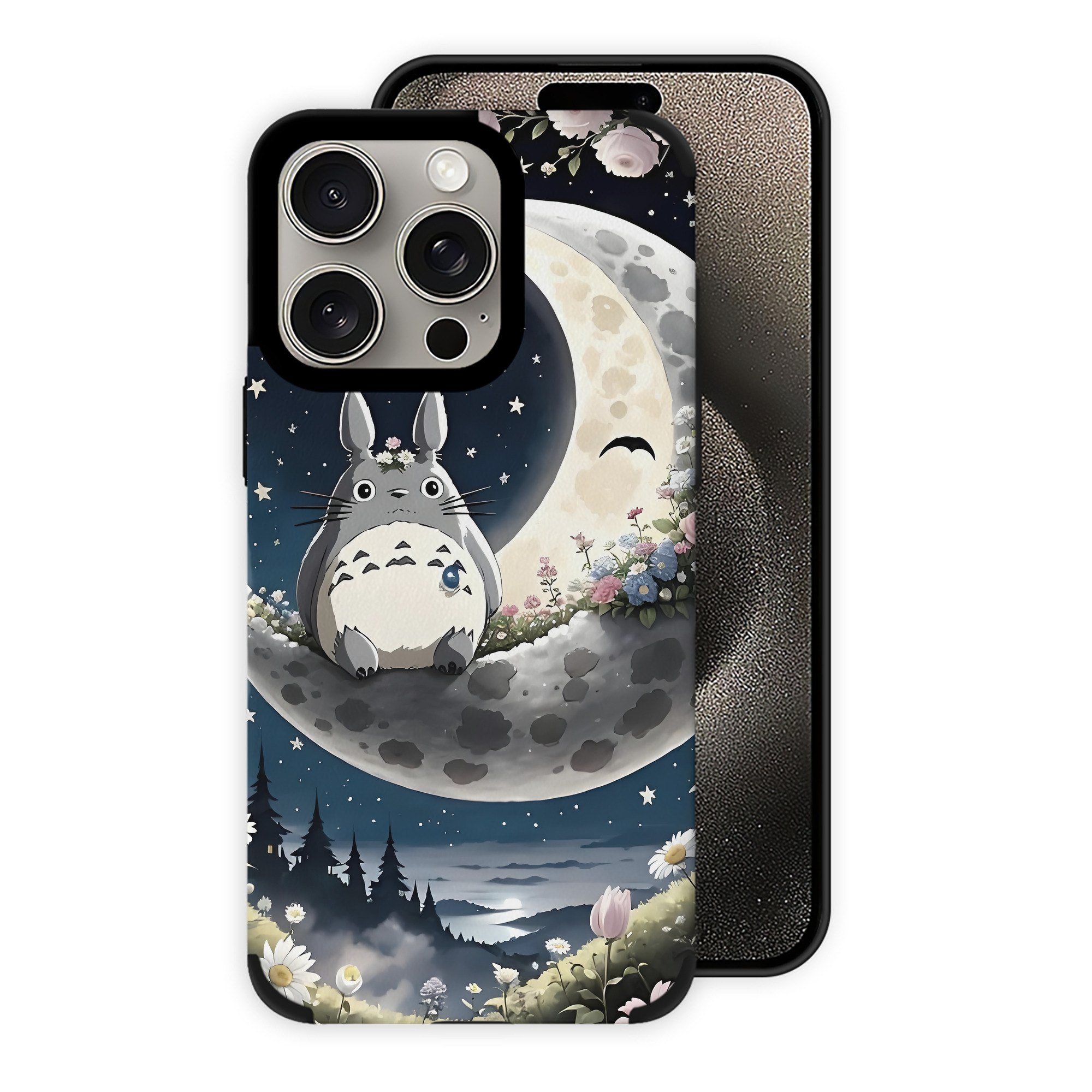 （画像用） となりのトトロ 草壁メイ 草壁サツキ My Neighbor Totoro Satsuki Kusakabe Mei Kusakabe 【iPhone15ProMax対応】 PUレザー スマホケース 耐衝撃＆黄変防止