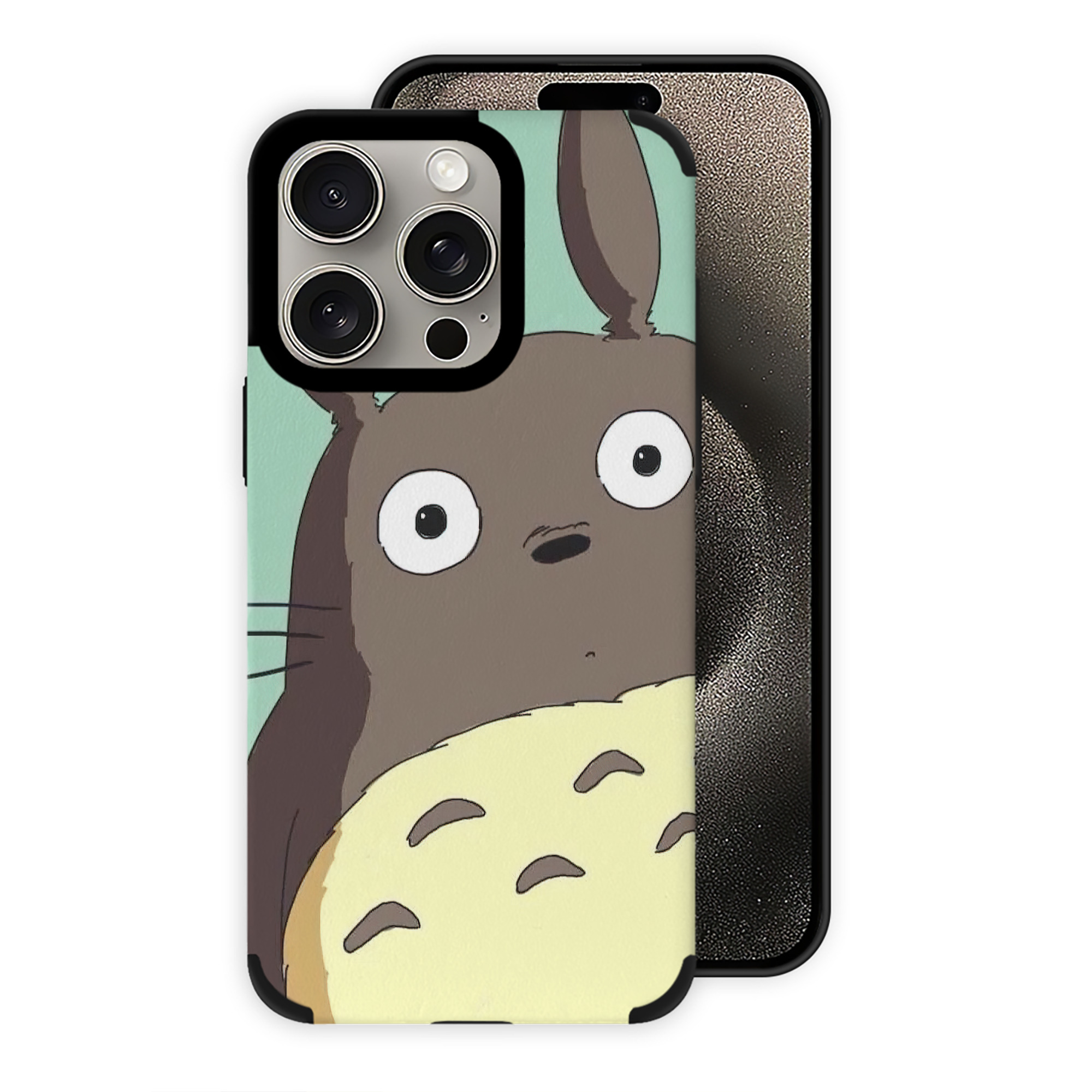 （画像用） となりのトトロ 草壁メイ 草壁サツキ My Neighbor Totoro Satsuki Kusakabe Mei Kusakabe 【iPhone15ProMax対応】 PUレザー スマホケース 耐衝撃＆黄変防止