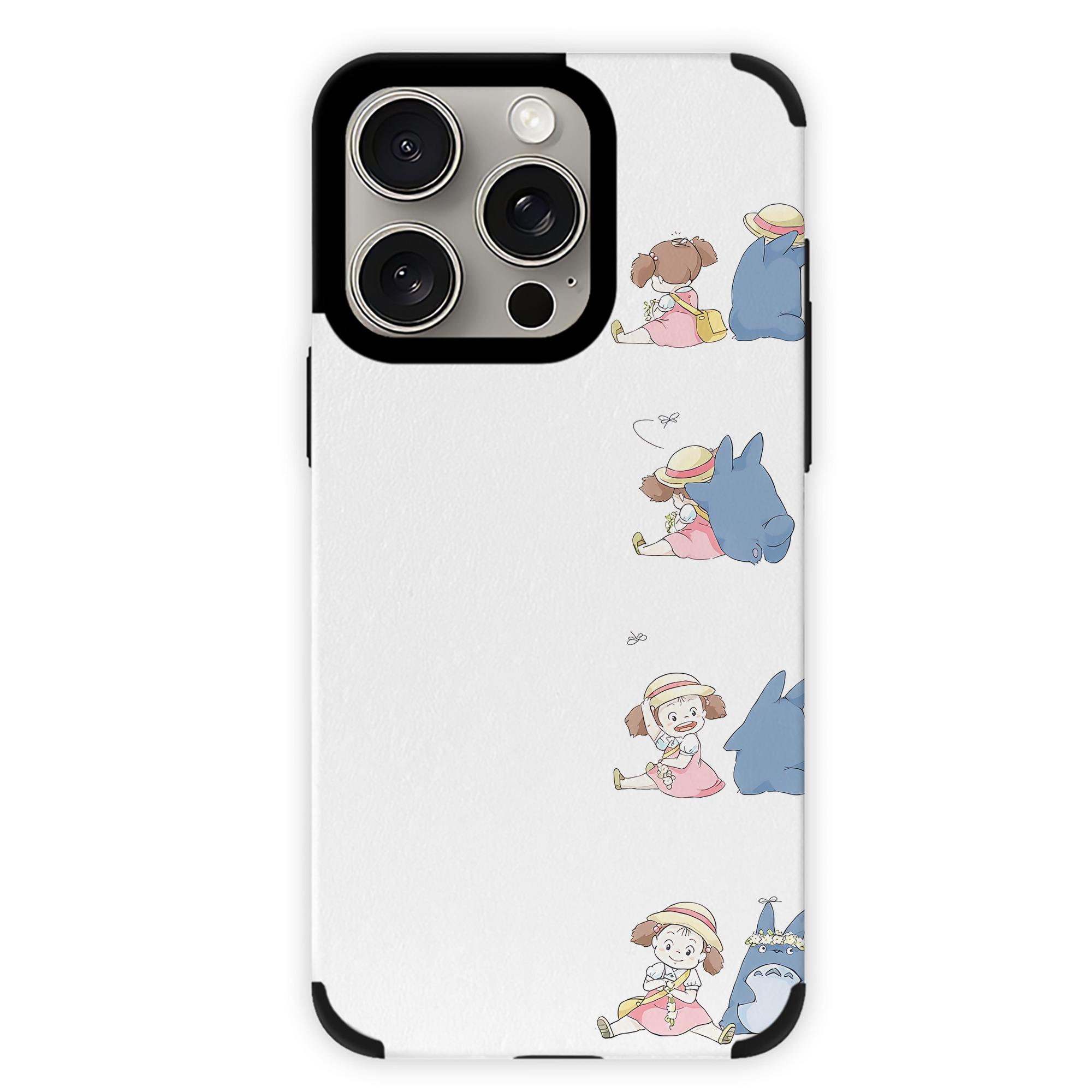 となりのトトロ 草壁メイ 草壁サツキ My Neighbor Totoro Satsuki Kusakabe Mei Kusakabe 【iPhone15ProMax対応】 PUレザー スマホケース 耐衝撃＆黄変防止