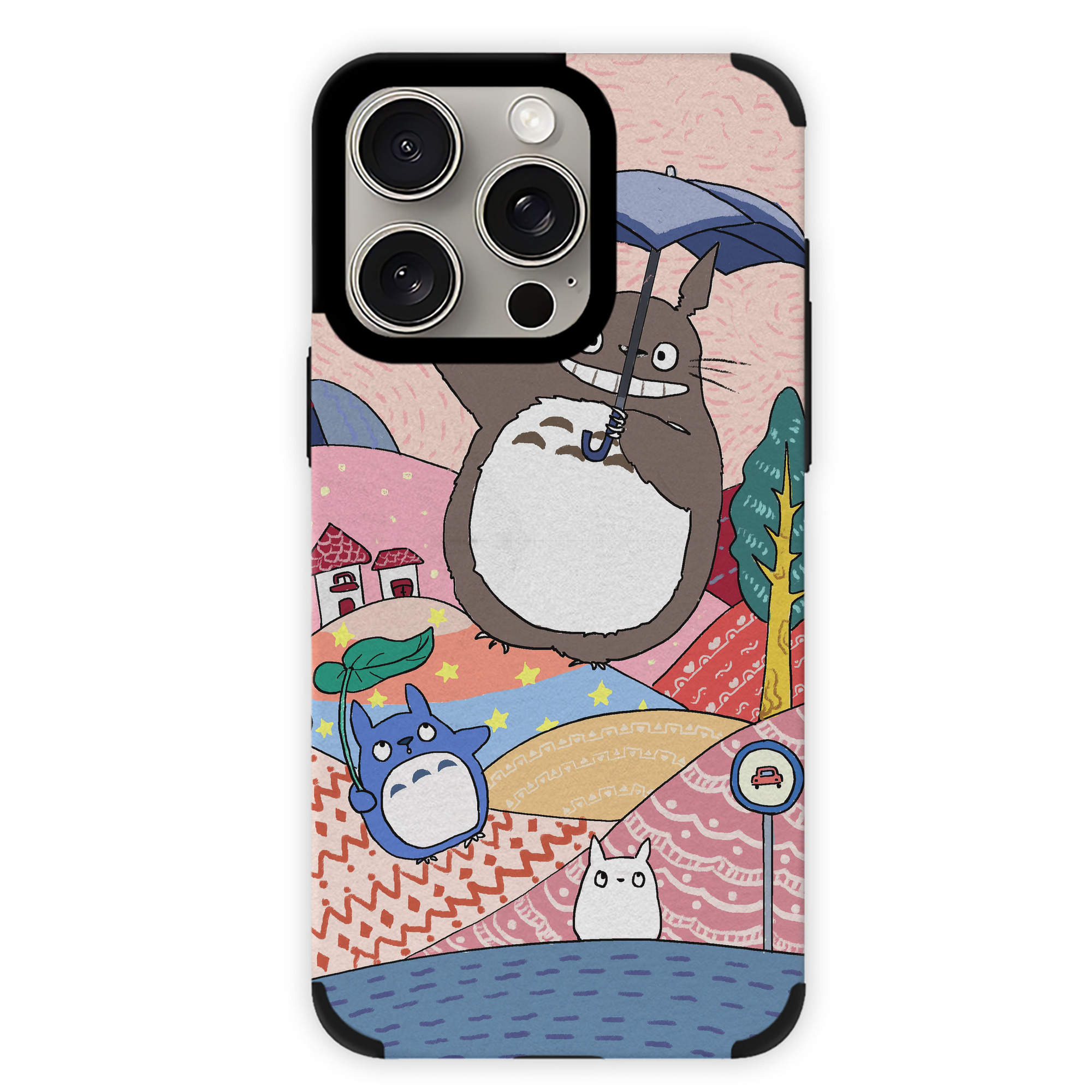 となりのトトロ 草壁メイ 草壁サツキ My Neighbor Totoro Satsuki Kusakabe Mei Kusakabe 【iPhone15ProMax対応】 PUレザー スマホケース 耐衝撃＆黄変防止