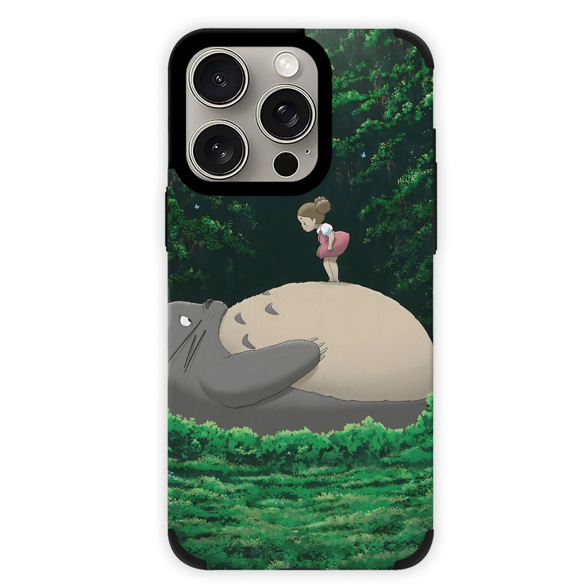 となりのトトロ 草壁メイ 草壁サツキ My Neighbor Totoro Satsuki Kusakabe Mei Kusakabe 【iPhone15ProMax対応】 PUレザー スマホケース 耐衝撃＆黄変防止