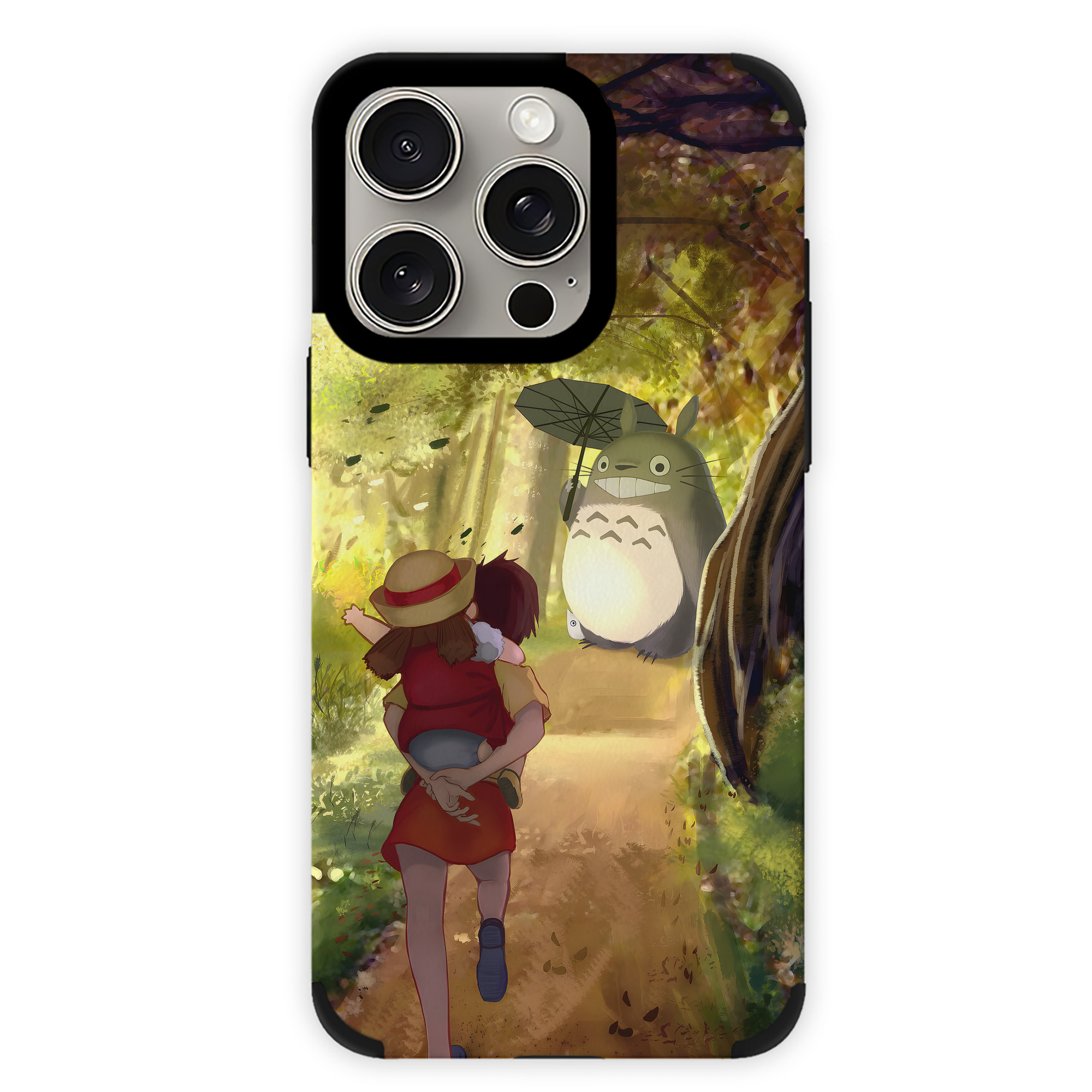 となりのトトロ 草壁メイ 草壁サツキ My Neighbor Totoro Satsuki Kusakabe Mei Kusakabe 【iPhone15ProMax対応】 PUレザー スマホケース 耐衝撃＆黄変防止