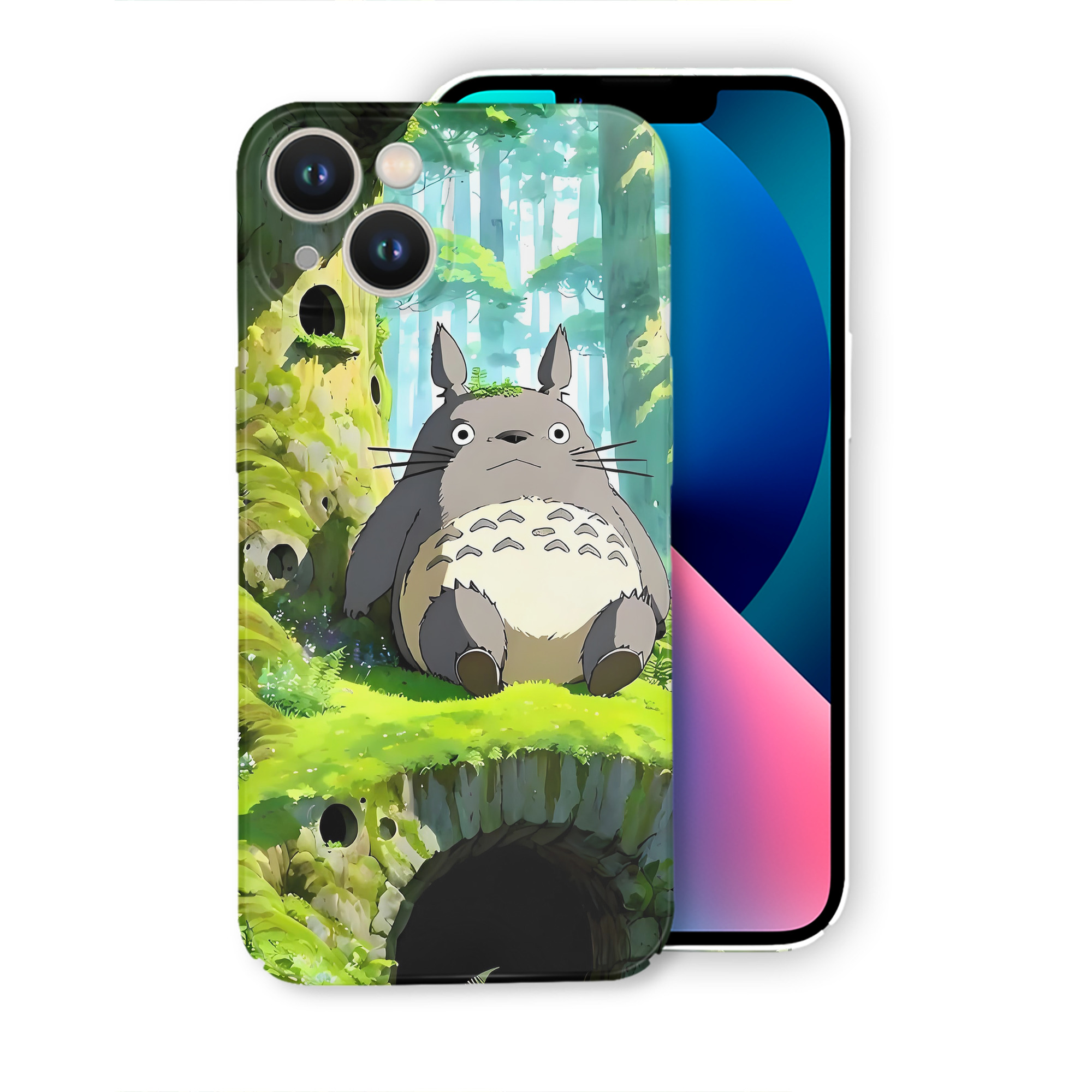 （画像用） となりのトトロ 草壁メイ 草壁サツキ My Neighbor Totoro Satsuki Kusakabe Mei Kusakabe 【iPhone 14シリーズ対応】ハードケース