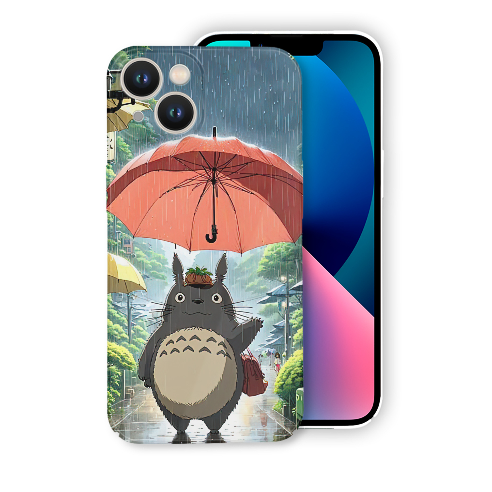 （画像用） となりのトトロ 草壁メイ 草壁サツキ My Neighbor Totoro Satsuki Kusakabe Mei Kusakabe 【iPhone 14シリーズ対応】ハードケース