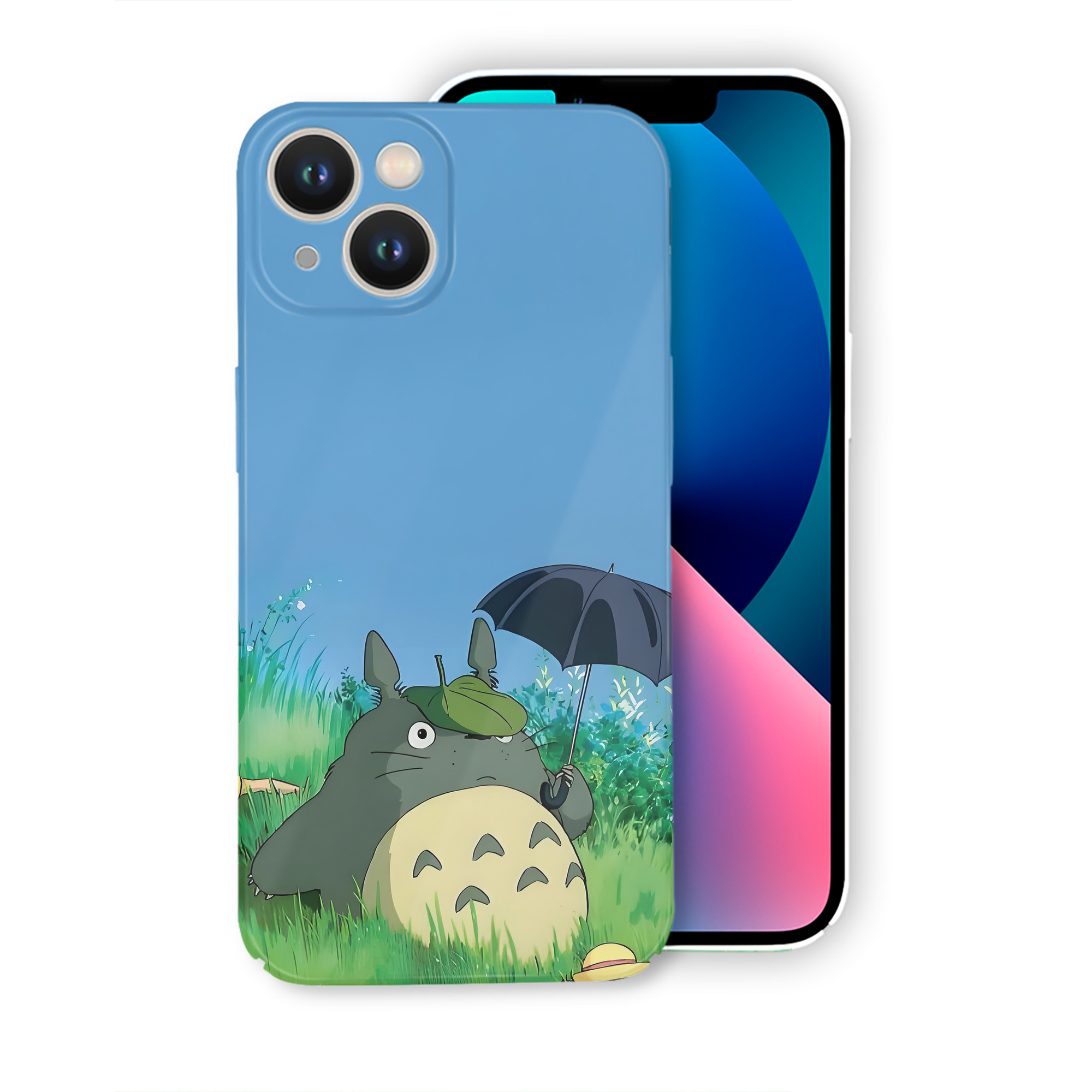 （画像用） となりのトトロ 草壁メイ 草壁サツキ My Neighbor Totoro Satsuki Kusakabe Mei Kusakabe 【iPhone 14シリーズ対応】ハードケース
