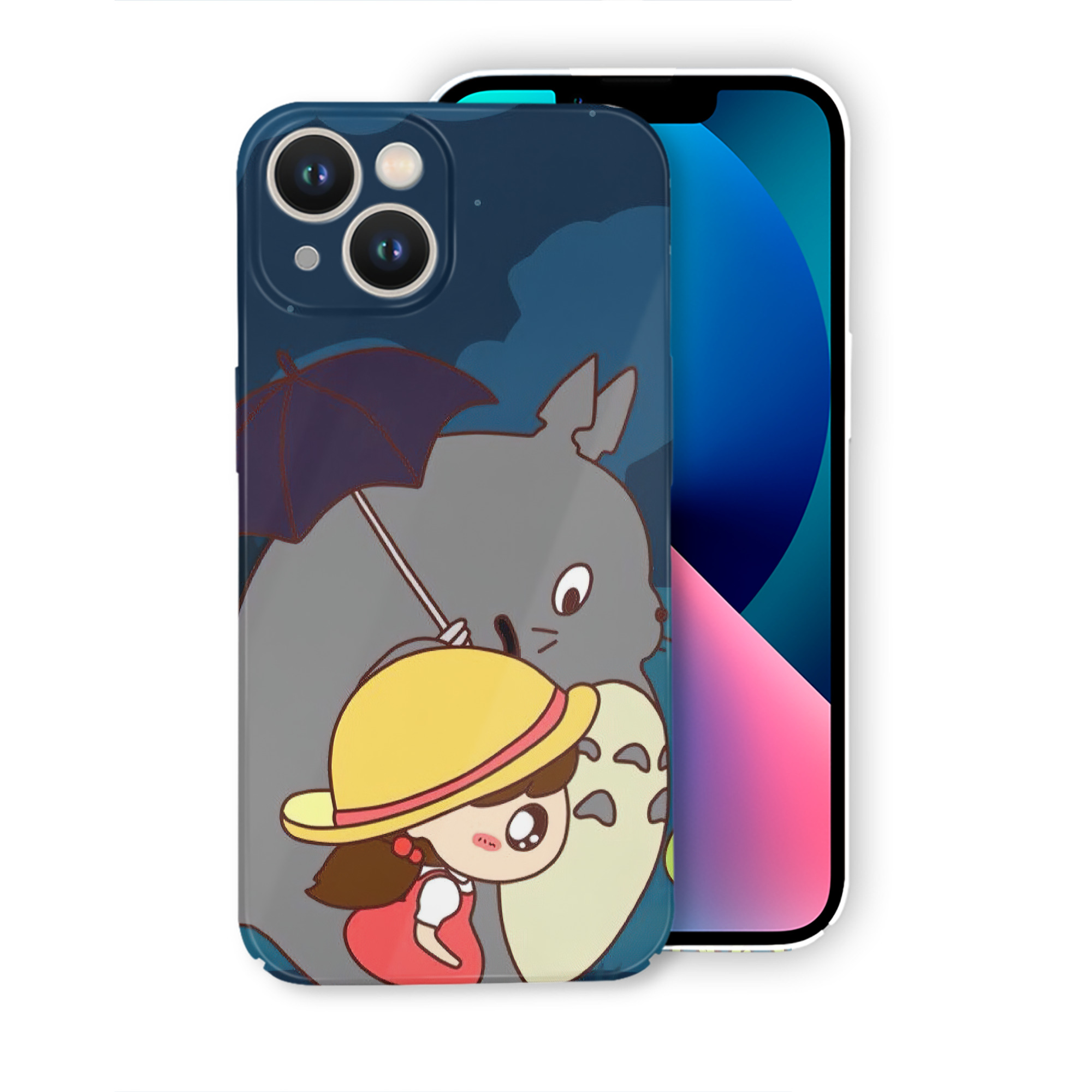 （画像用） となりのトトロ 草壁メイ 草壁サツキ My Neighbor Totoro Satsuki Kusakabe Mei Kusakabe 【iPhone 14シリーズ対応】ハードケース