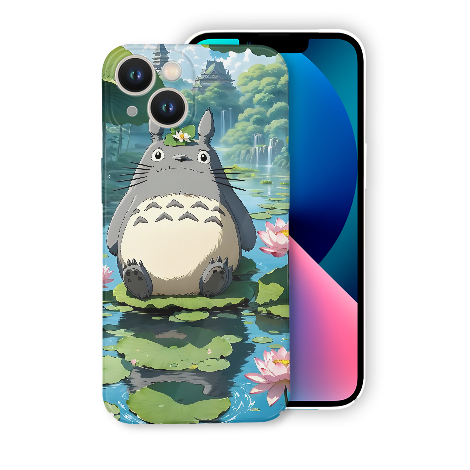 （画像用） となりのトトロ 草壁メイ 草壁サツキ My Neighbor Totoro Satsuki Kusakabe Mei Kusakabe 【iPhone 14シリーズ対応】ハードケース