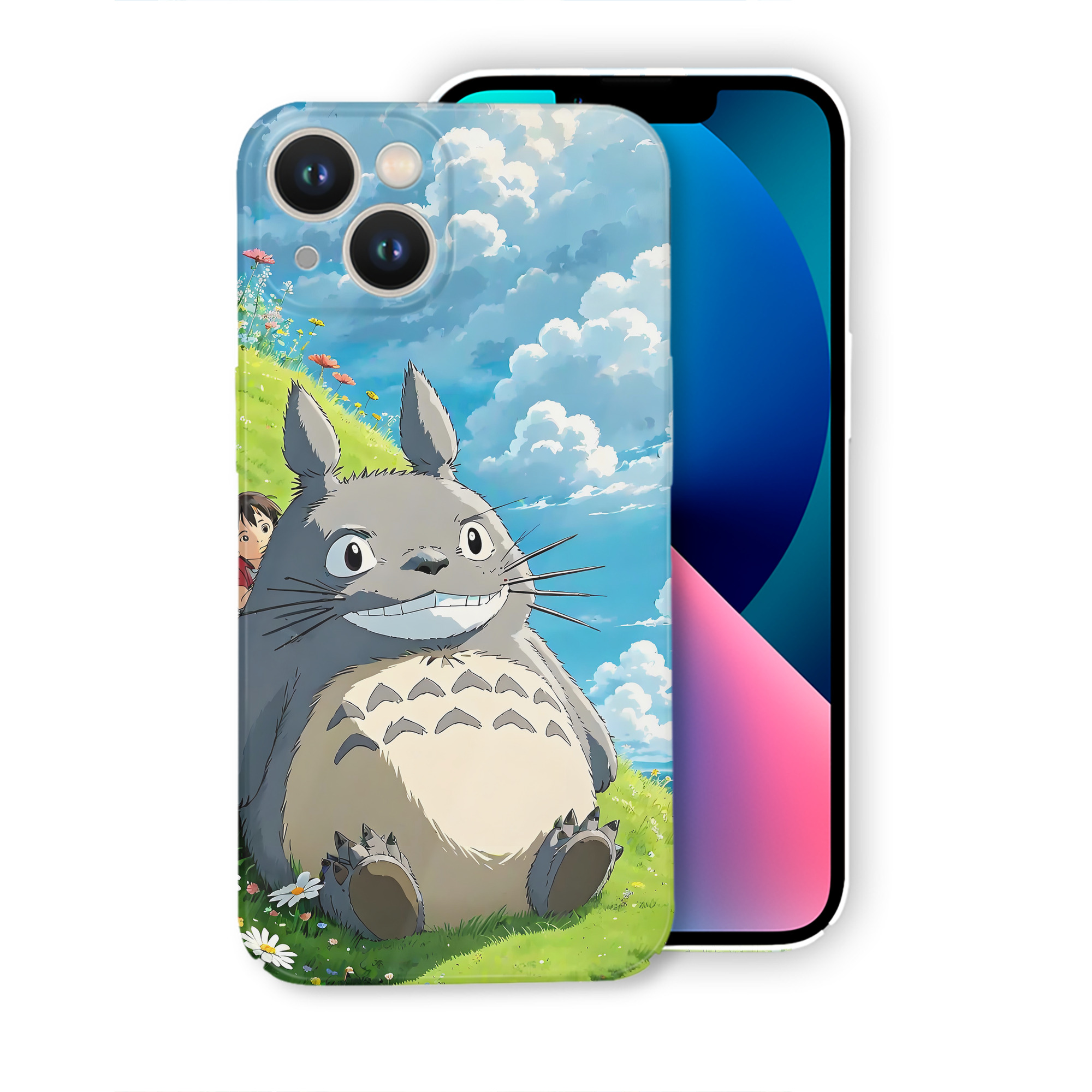 （画像用） となりのトトロ 草壁メイ 草壁サツキ My Neighbor Totoro Satsuki Kusakabe Mei Kusakabe 【iPhone 14シリーズ対応】ハードケース