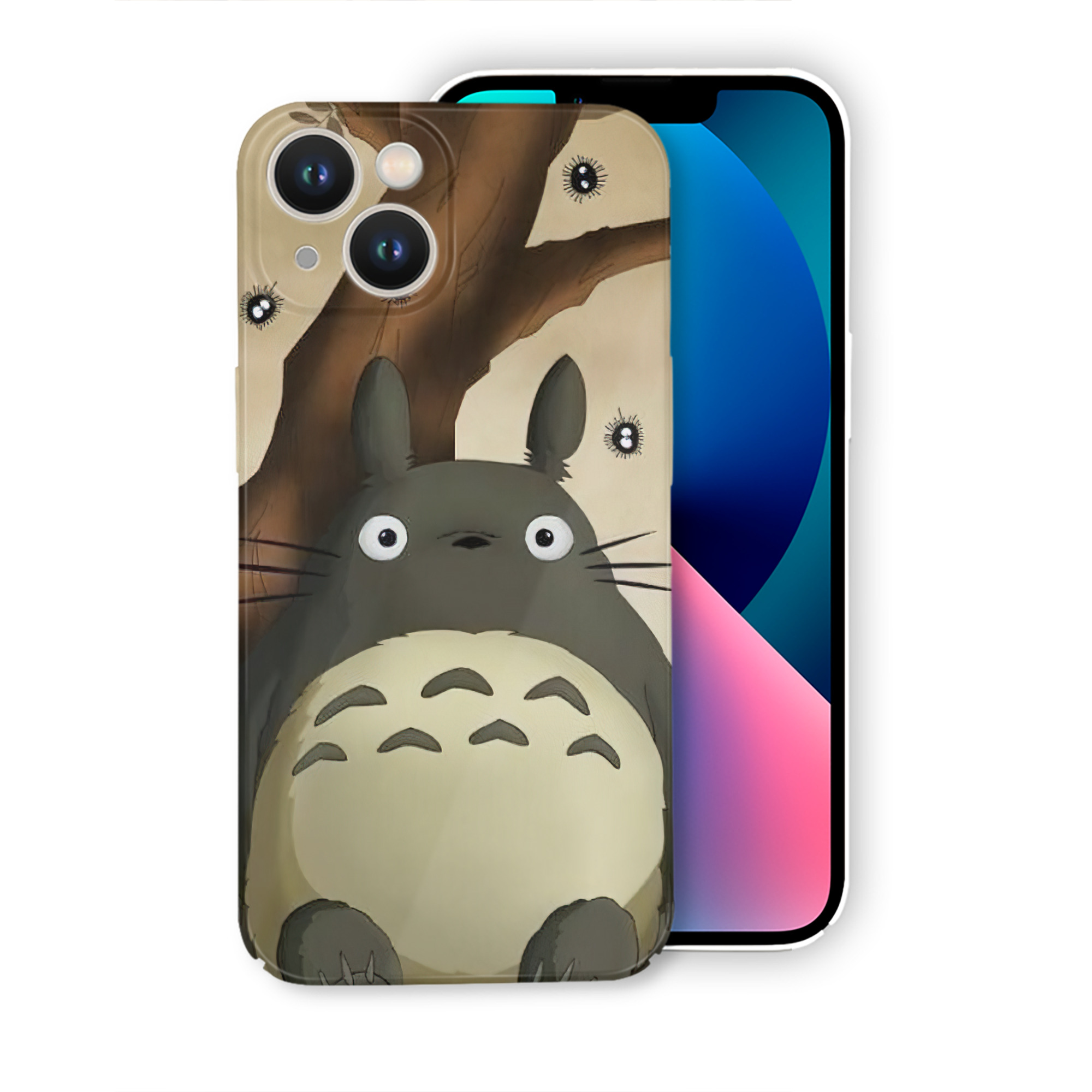 （画像用） となりのトトロ 草壁メイ 草壁サツキ My Neighbor Totoro Satsuki Kusakabe Mei Kusakabe 【iPhone 14シリーズ対応】ハードケース