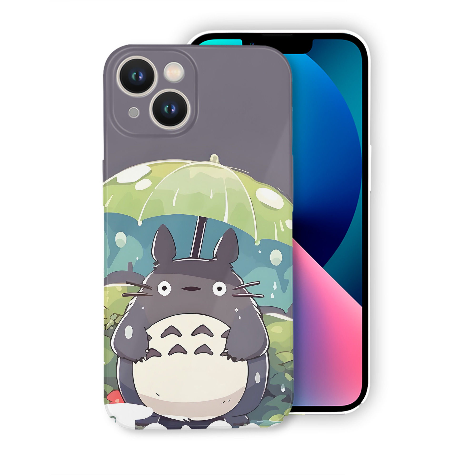 （画像用） となりのトトロ 草壁メイ 草壁サツキ My Neighbor Totoro Satsuki Kusakabe Mei Kusakabe 【iPhone 14シリーズ対応】ハードケース