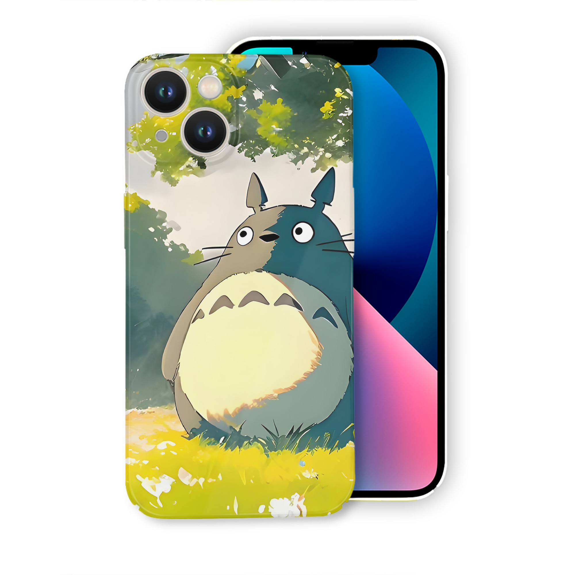 （画像用） となりのトトロ 草壁メイ 草壁サツキ My Neighbor Totoro Satsuki Kusakabe Mei Kusakabe 【iPhone 14シリーズ対応】ハードケース