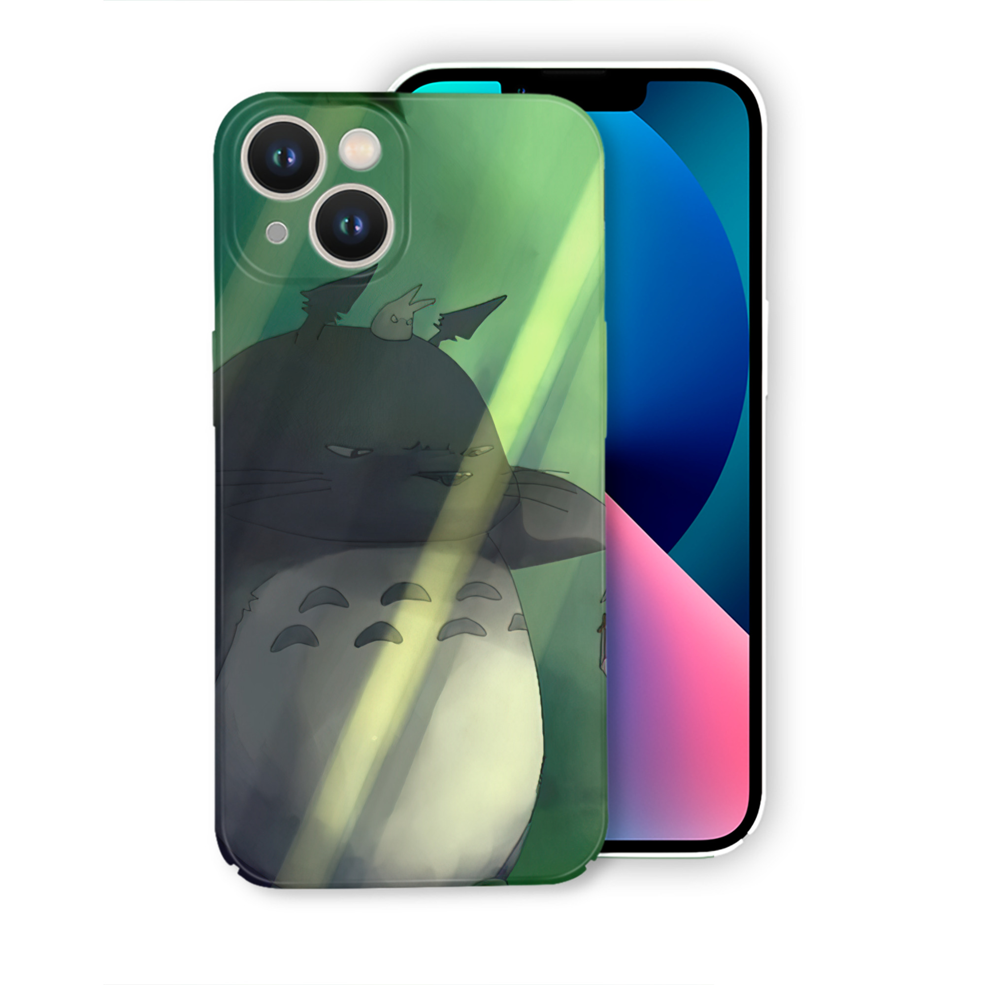 （画像用） となりのトトロ 草壁メイ 草壁サツキ My Neighbor Totoro Satsuki Kusakabe Mei Kusakabe 【iPhone 14シリーズ対応】ハードケース