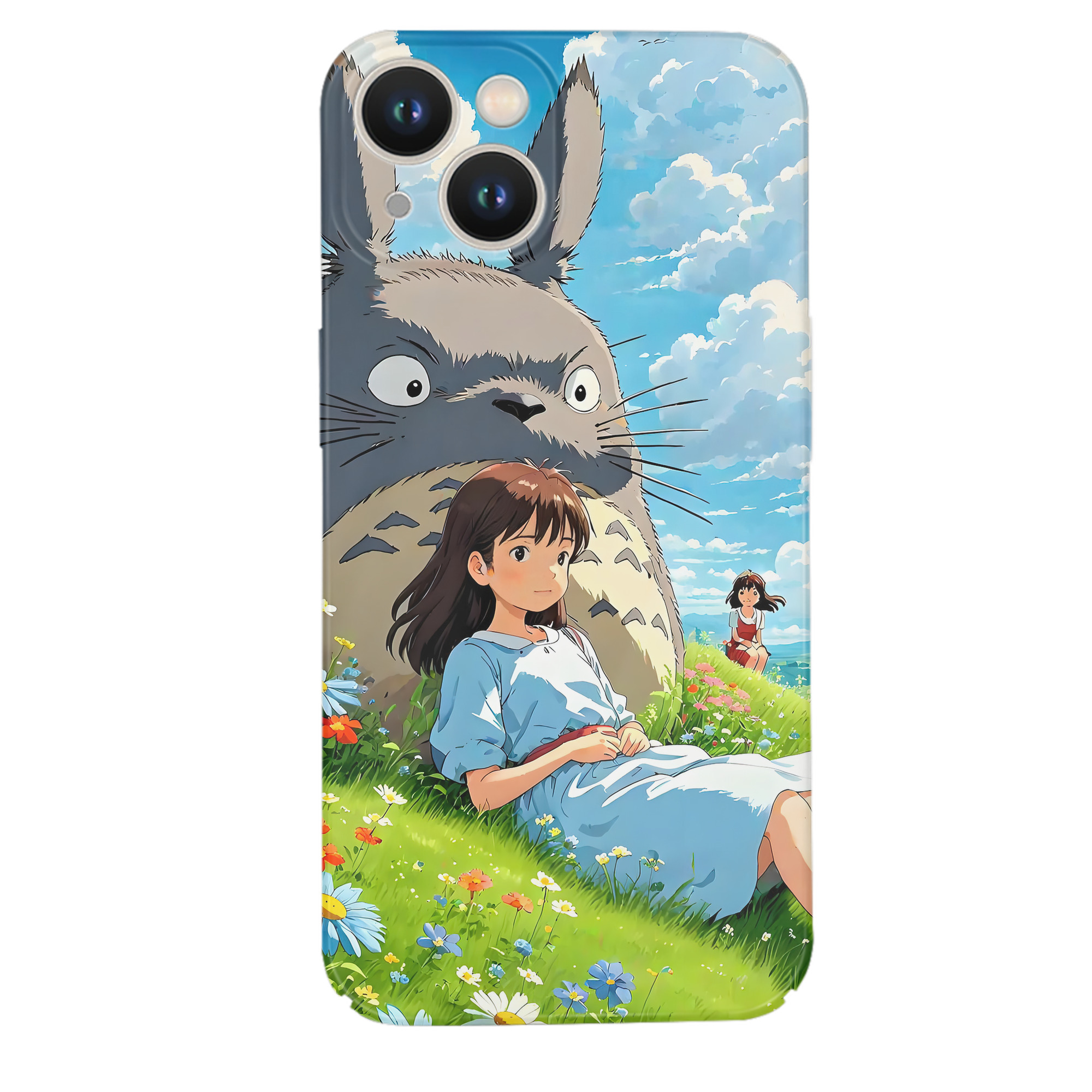 （画像用） となりのトトロ 草壁メイ 草壁サツキ My Neighbor Totoro Satsuki Kusakabe Mei Kusakabe 【iPhone 14シリーズ対応】ハードケース