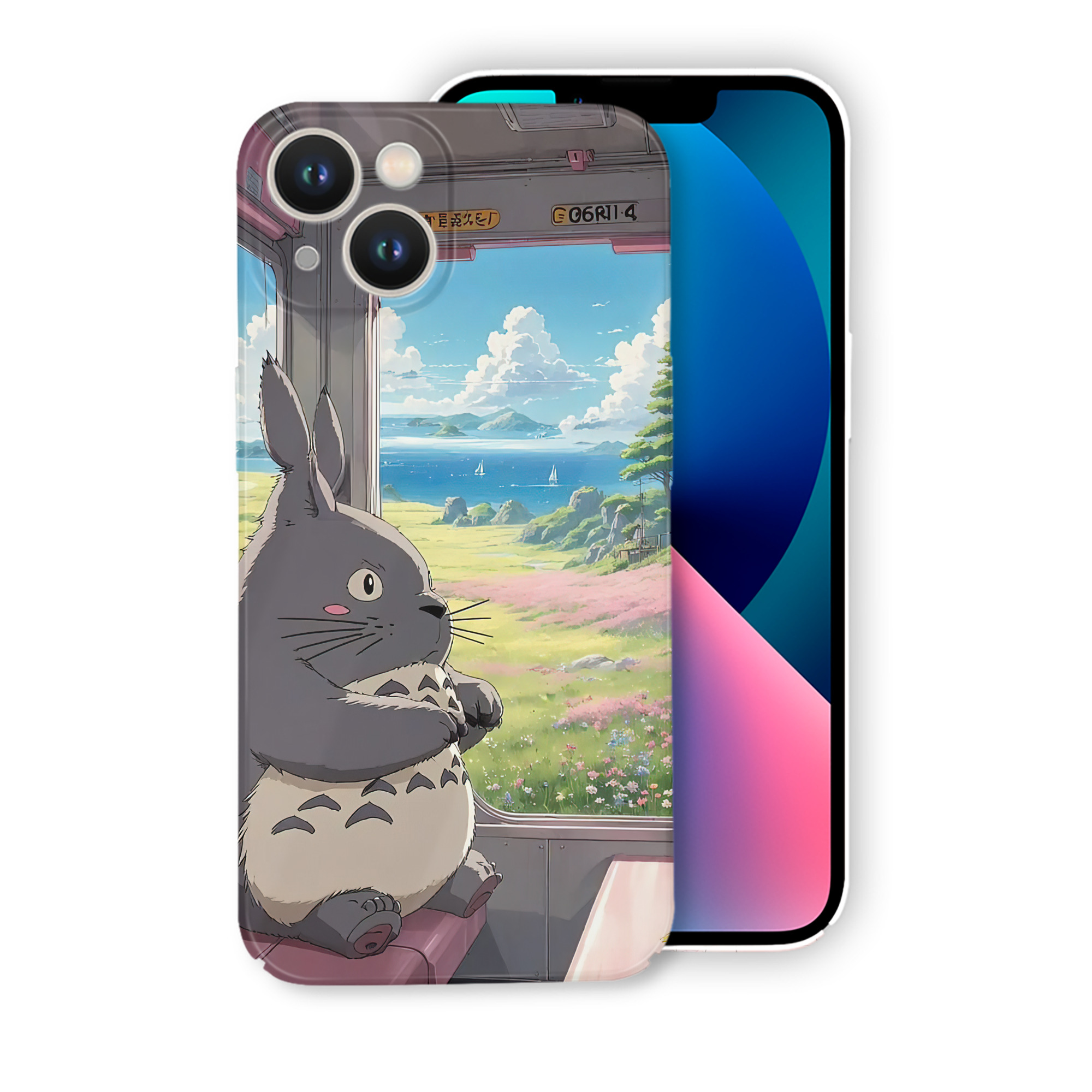 （画像用） となりのトトロ 草壁メイ 草壁サツキ My Neighbor Totoro Satsuki Kusakabe Mei Kusakabe 【iPhone 14シリーズ対応】ハードケース