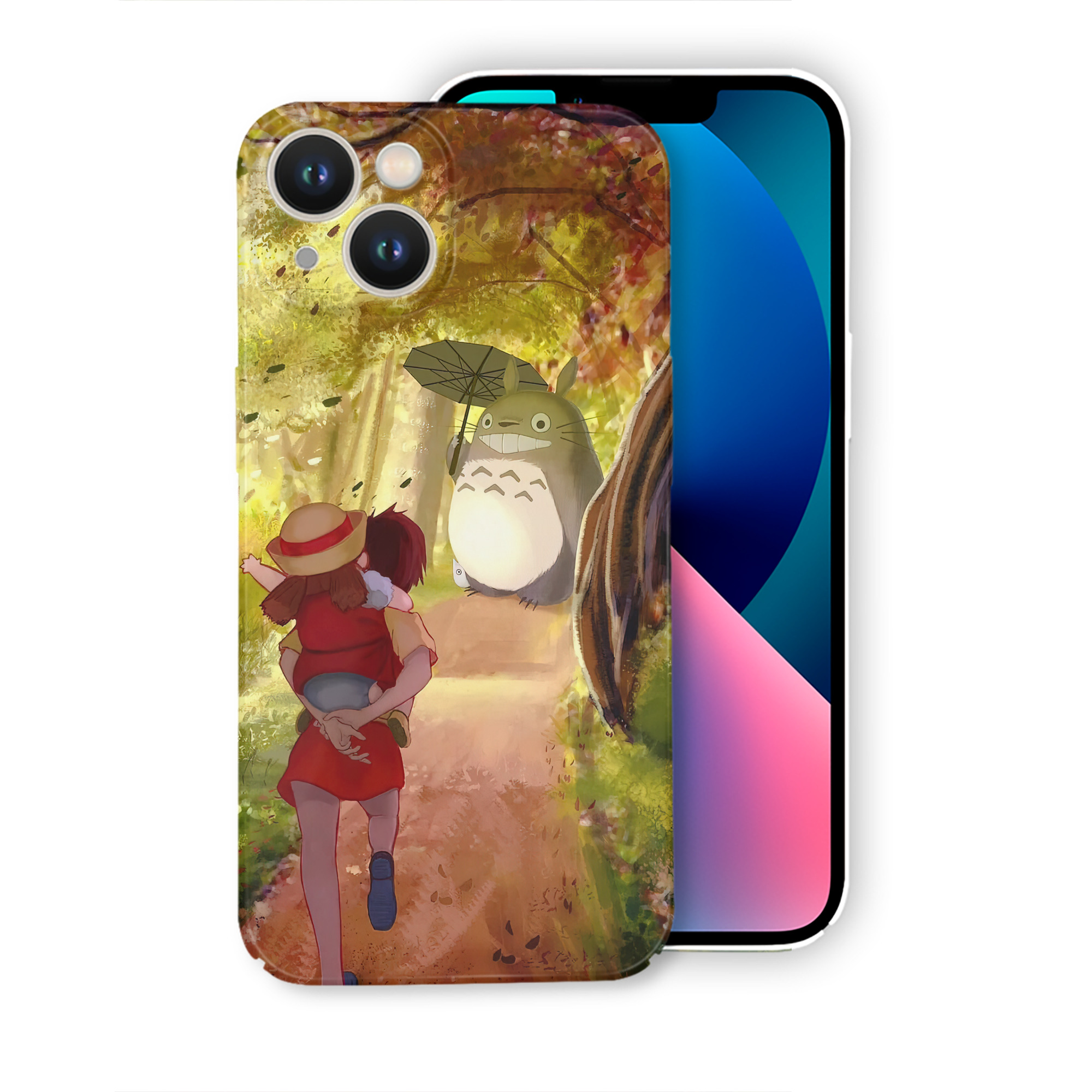 （画像用） となりのトトロ 草壁メイ 草壁サツキ My Neighbor Totoro Satsuki Kusakabe Mei Kusakabe 【iPhone 14シリーズ対応】ハードケース