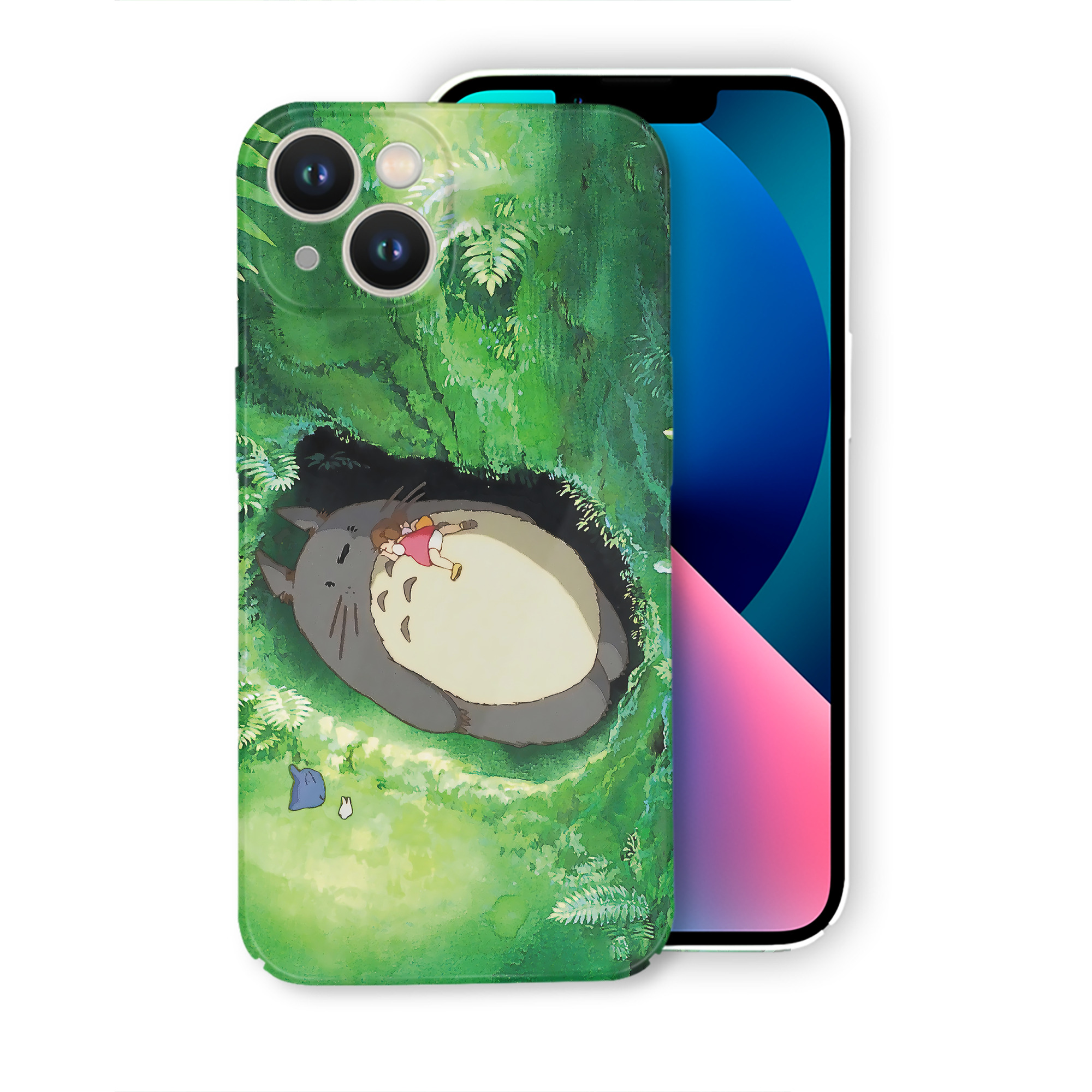 （画像用） となりのトトロ 草壁メイ 草壁サツキ My Neighbor Totoro Satsuki Kusakabe Mei Kusakabe 【iPhone 14シリーズ対応】ハードケース