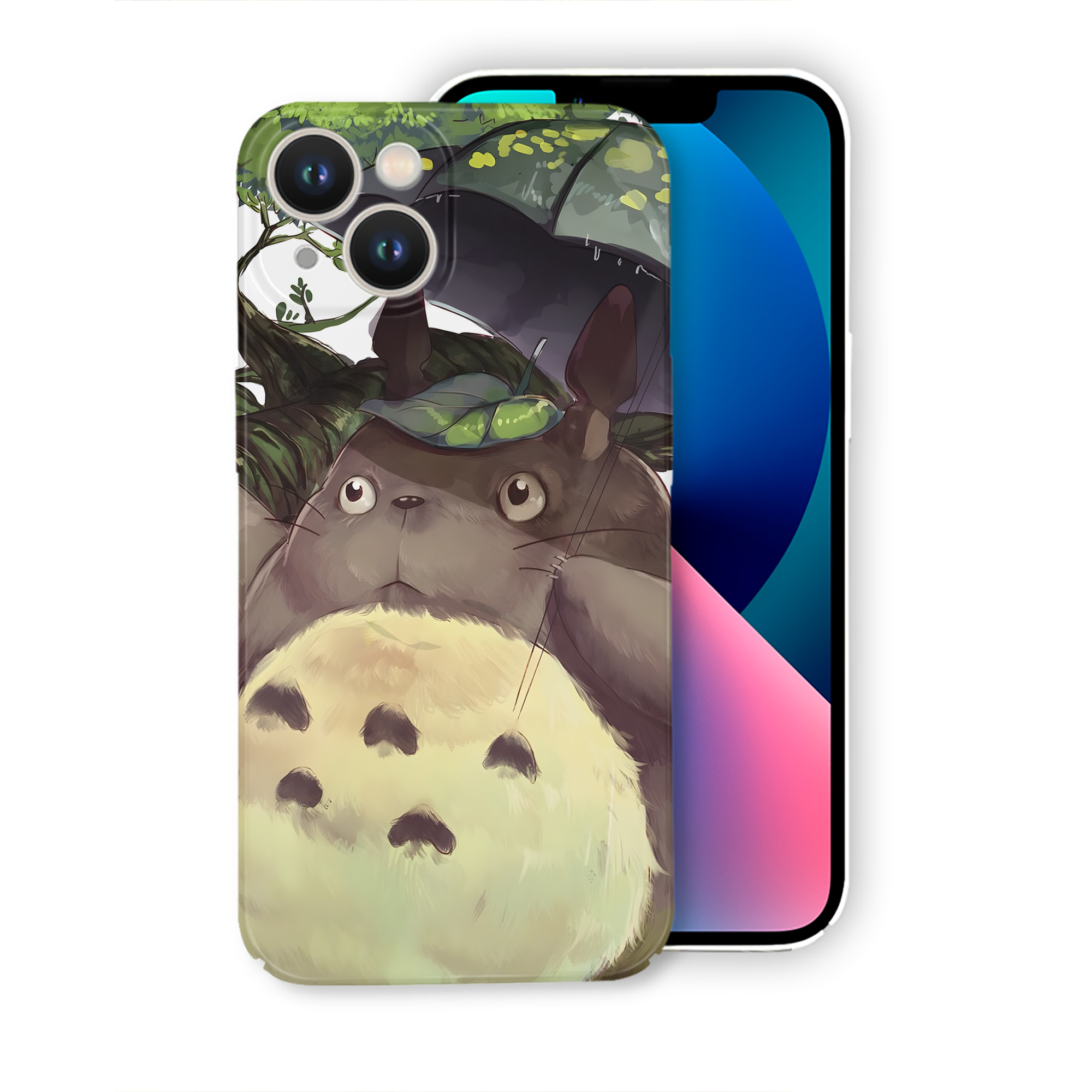 （画像用） となりのトトロ 草壁メイ 草壁サツキ My Neighbor Totoro Satsuki Kusakabe Mei Kusakabe 【iPhone 14シリーズ対応】ハードケース