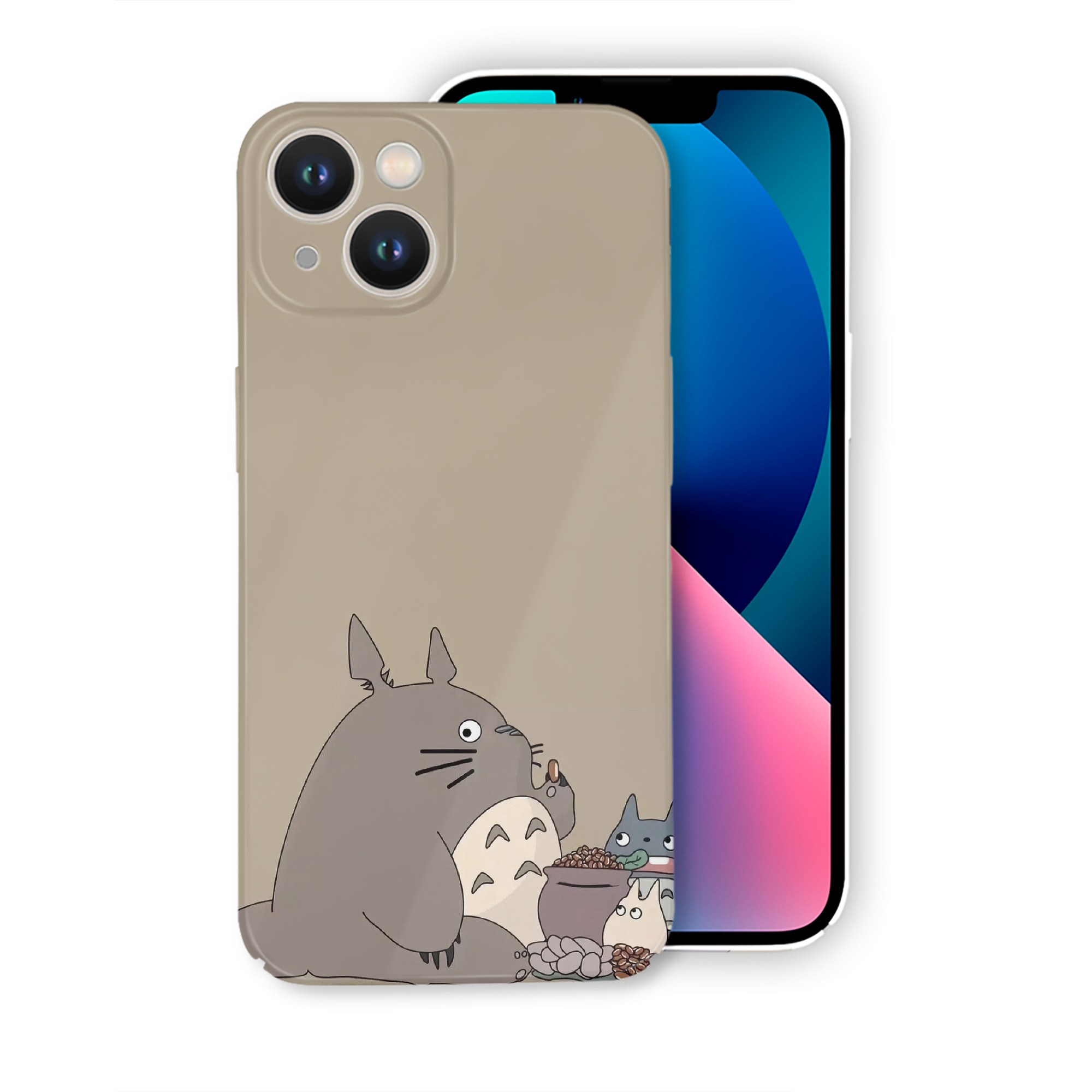（画像用） となりのトトロ 草壁メイ 草壁サツキ My Neighbor Totoro Satsuki Kusakabe Mei Kusakabe 【iPhone 14シリーズ対応】ハードケース