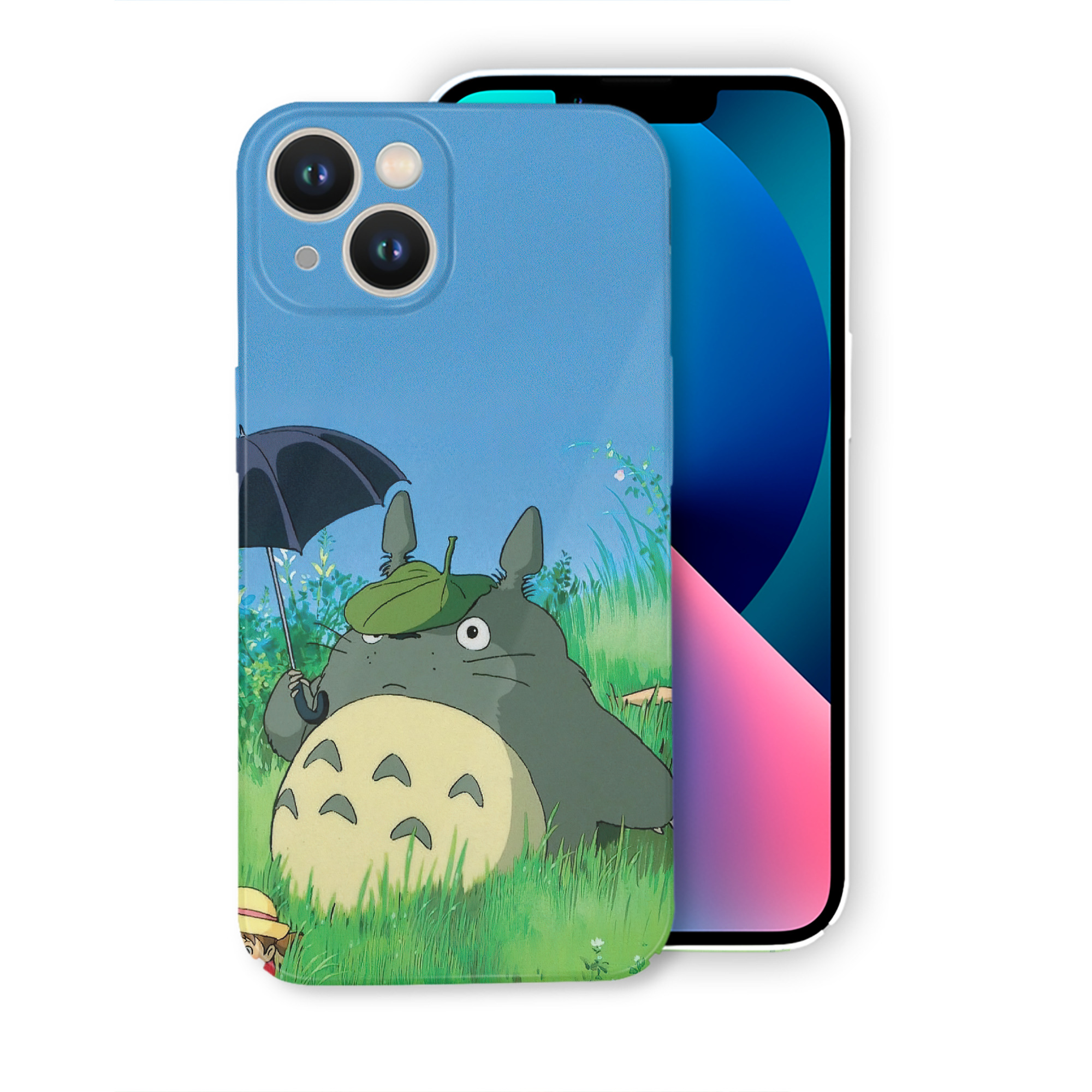 （画像用） となりのトトロ 草壁メイ 草壁サツキ My Neighbor Totoro Satsuki Kusakabe Mei Kusakabe 【iPhone 14シリーズ対応】ハードケース