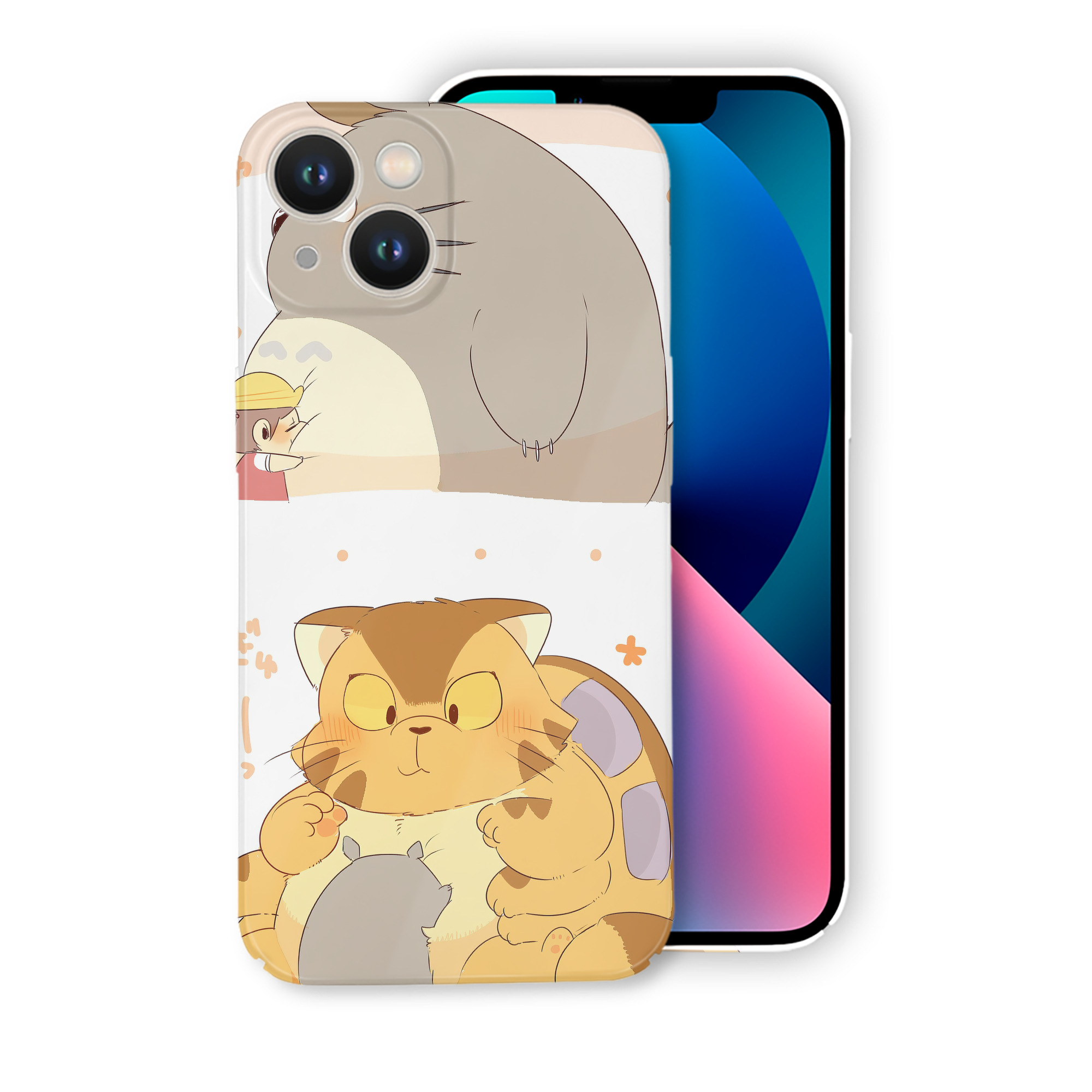 （画像用） となりのトトロ 草壁メイ 草壁サツキ My Neighbor Totoro Satsuki Kusakabe Mei Kusakabe 【iPhone 14シリーズ対応】ハードケース