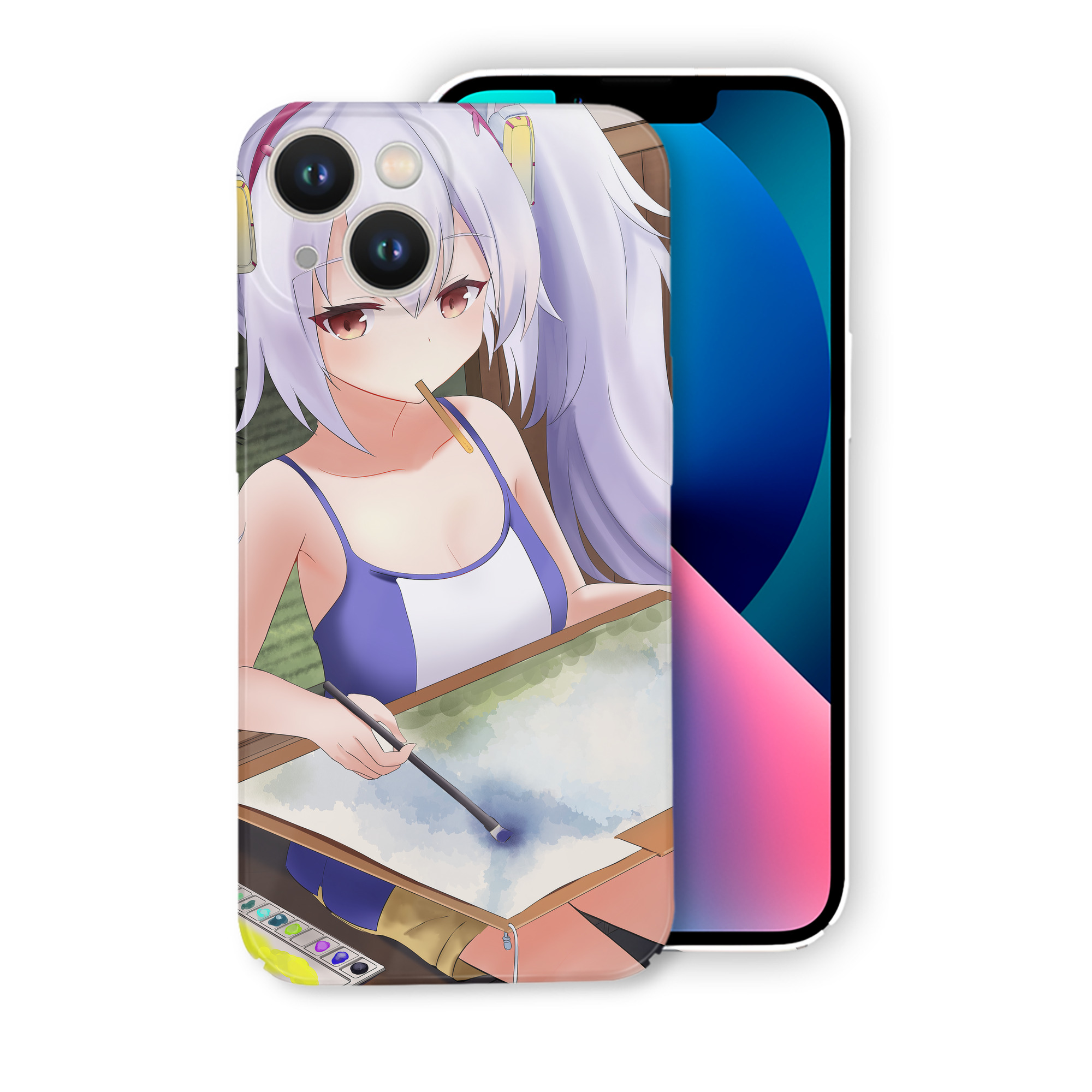 （画像用） となりのトトロ 草壁メイ 草壁サツキ My Neighbor Totoro Satsuki Kusakabe Mei Kusakabe 【iPhone 14シリーズ対応】ハードケース