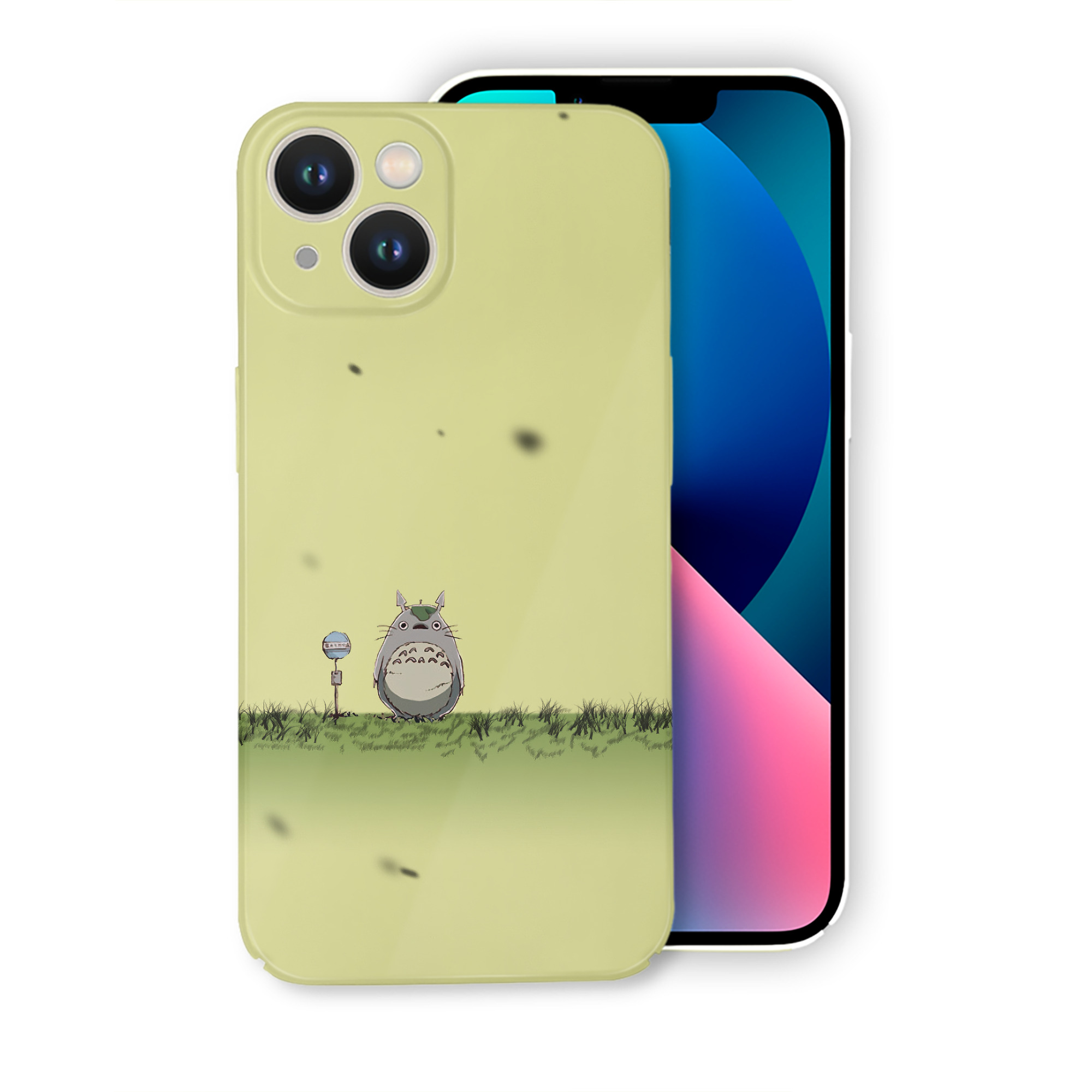 （画像用） となりのトトロ 草壁メイ 草壁サツキ My Neighbor Totoro Satsuki Kusakabe Mei Kusakabe 【iPhone 14シリーズ対応】ハードケース