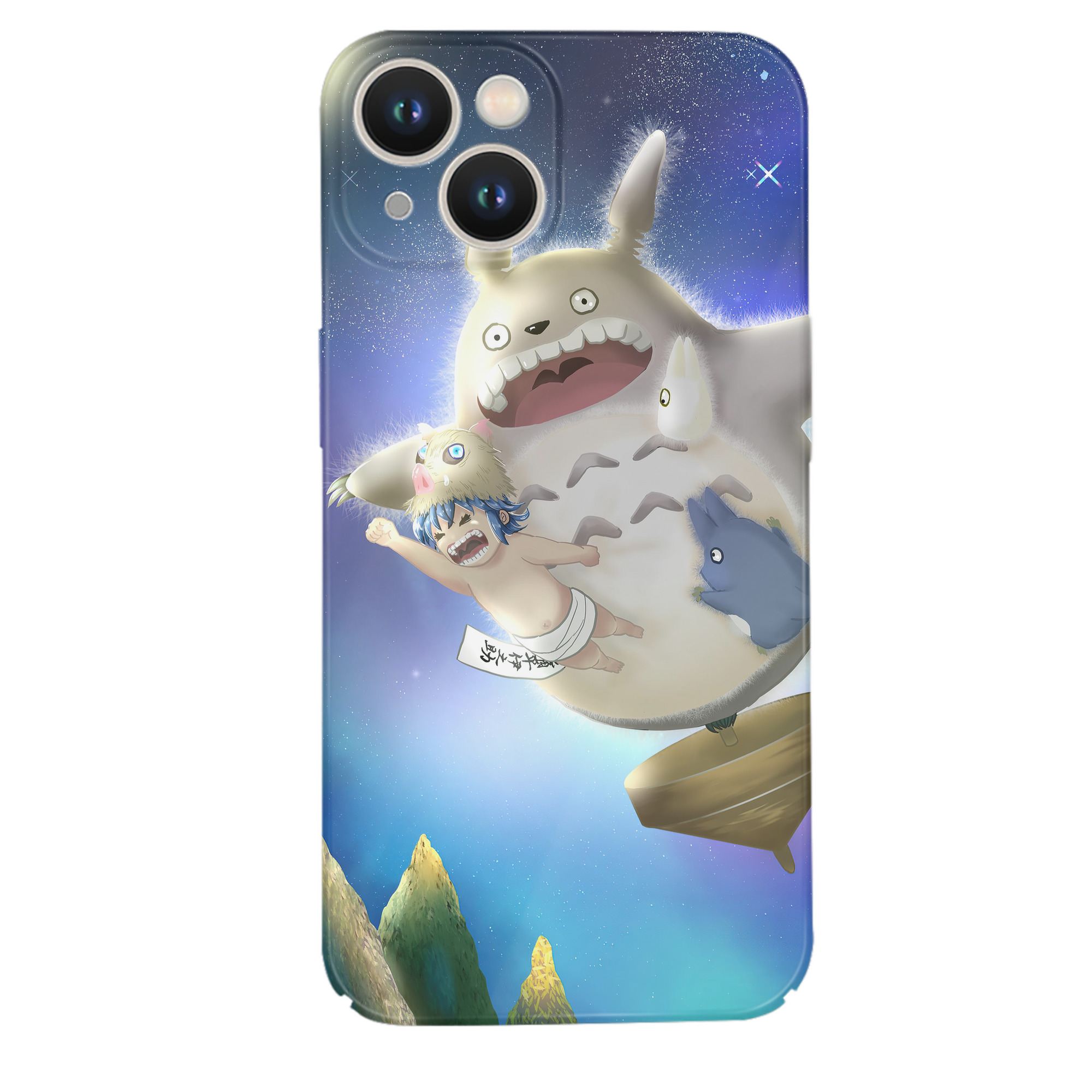 （画像用） となりのトトロ 草壁メイ 草壁サツキ My Neighbor Totoro Satsuki Kusakabe Mei Kusakabe 【iPhone 14シリーズ対応】ハードケース